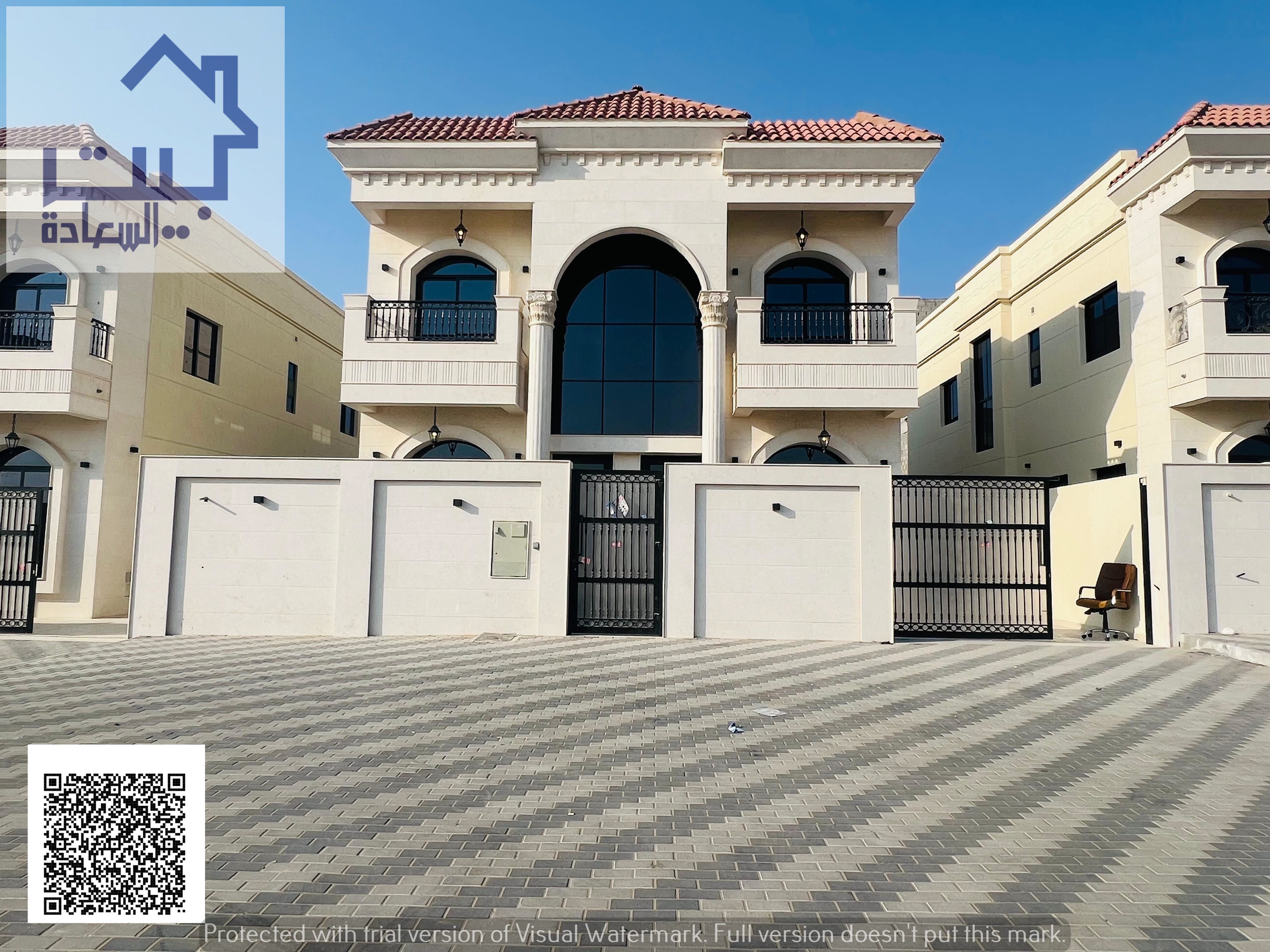For Sale in Al Helio 2 – Ajman A luxurious residential villa with a modern design and high-end finishes, combining luxury, comfort, and privacy. It i