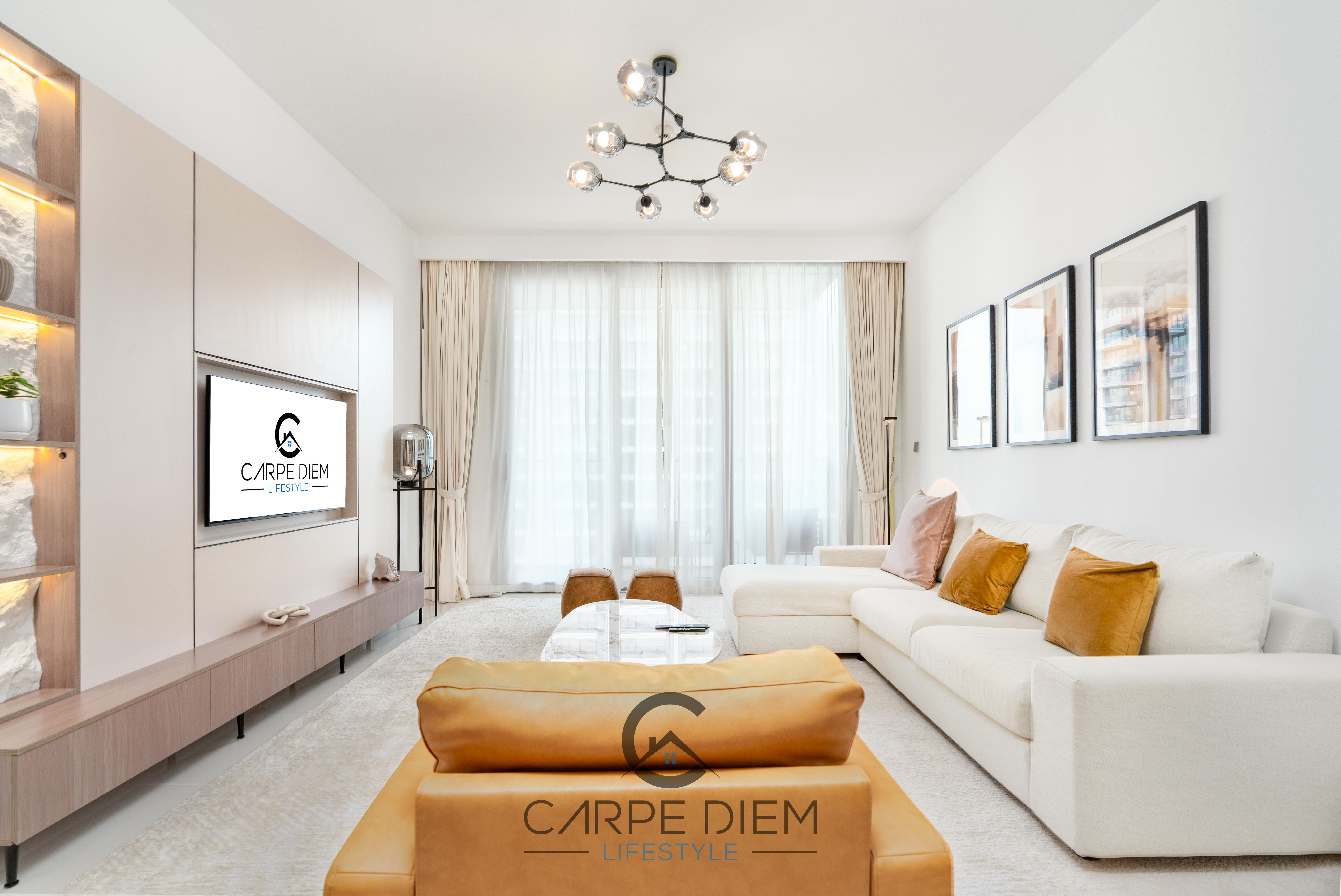 Beachfront One Bedroom with Harbour and Ain Dubai View