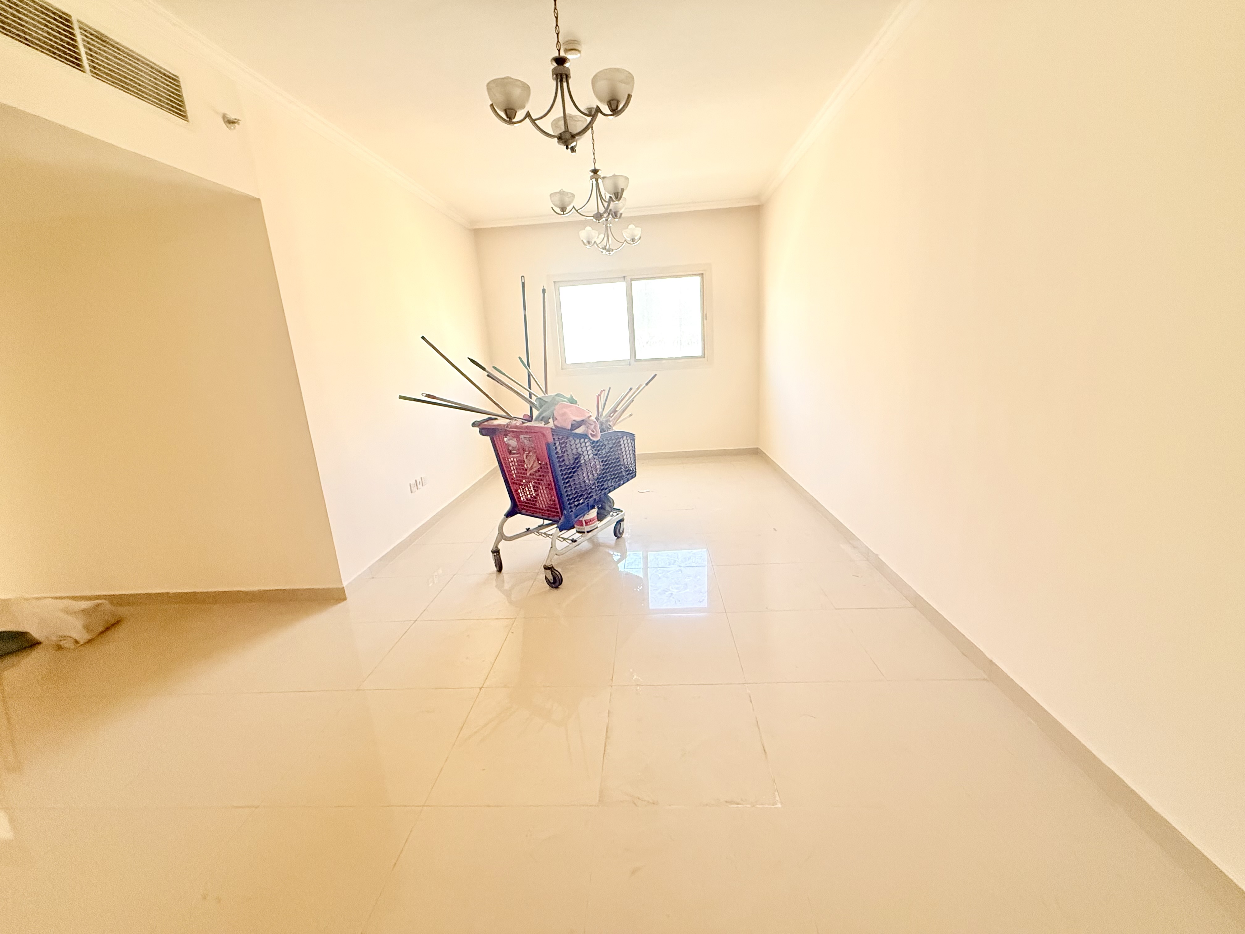 Three BHK apartment with balcony with cover parking three washrooms with a storeroom new Muwaileh Sharjah
