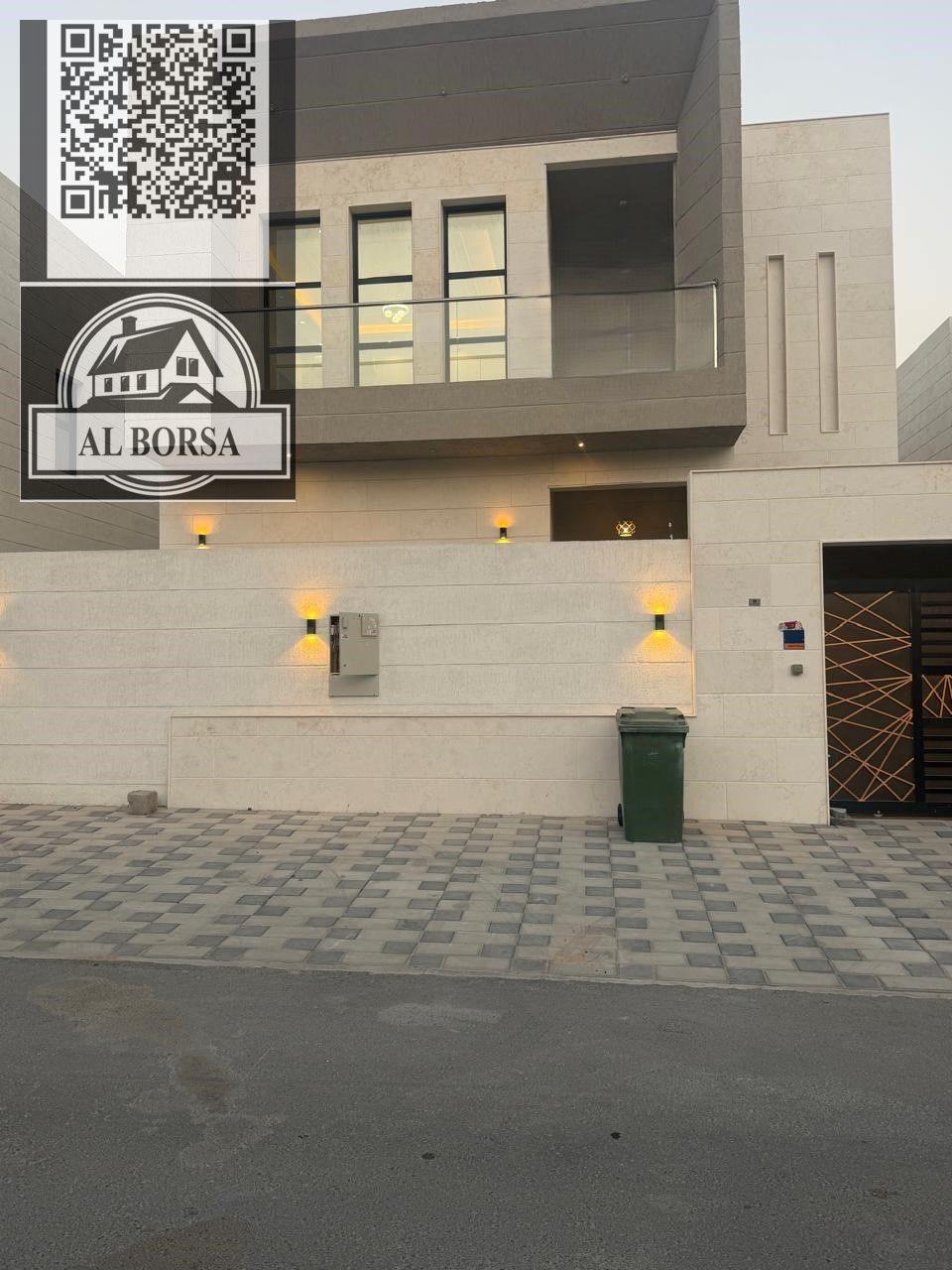 Luxury villa for rent in Al Yasmin | 5 master bedrooms + living room + majlis + maid's room + preparation kitchen | 100,000 (3 installments)