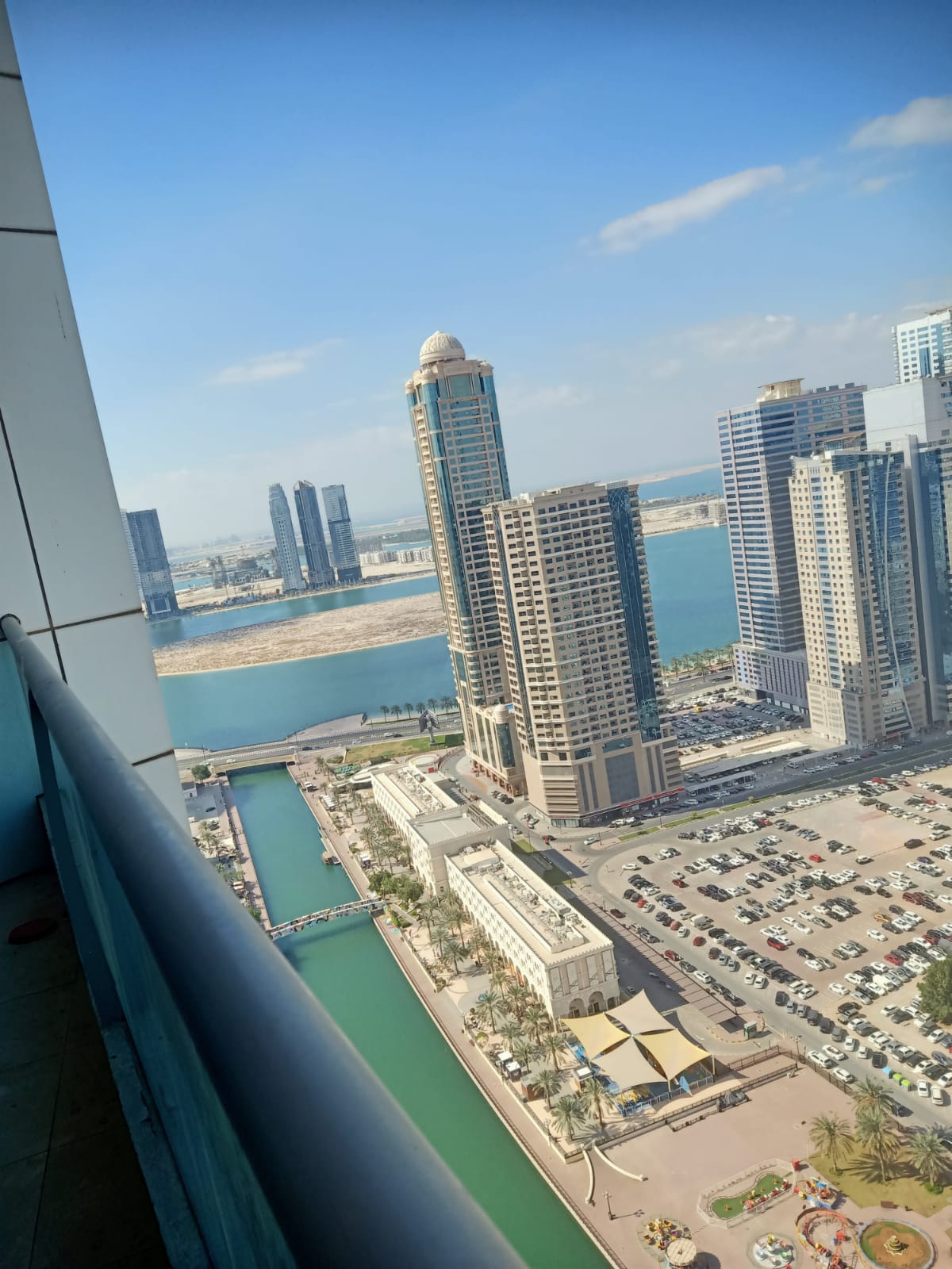 2 bedrooms with balcony for rent in palm 3 tower,Sharjah,AlMajaz