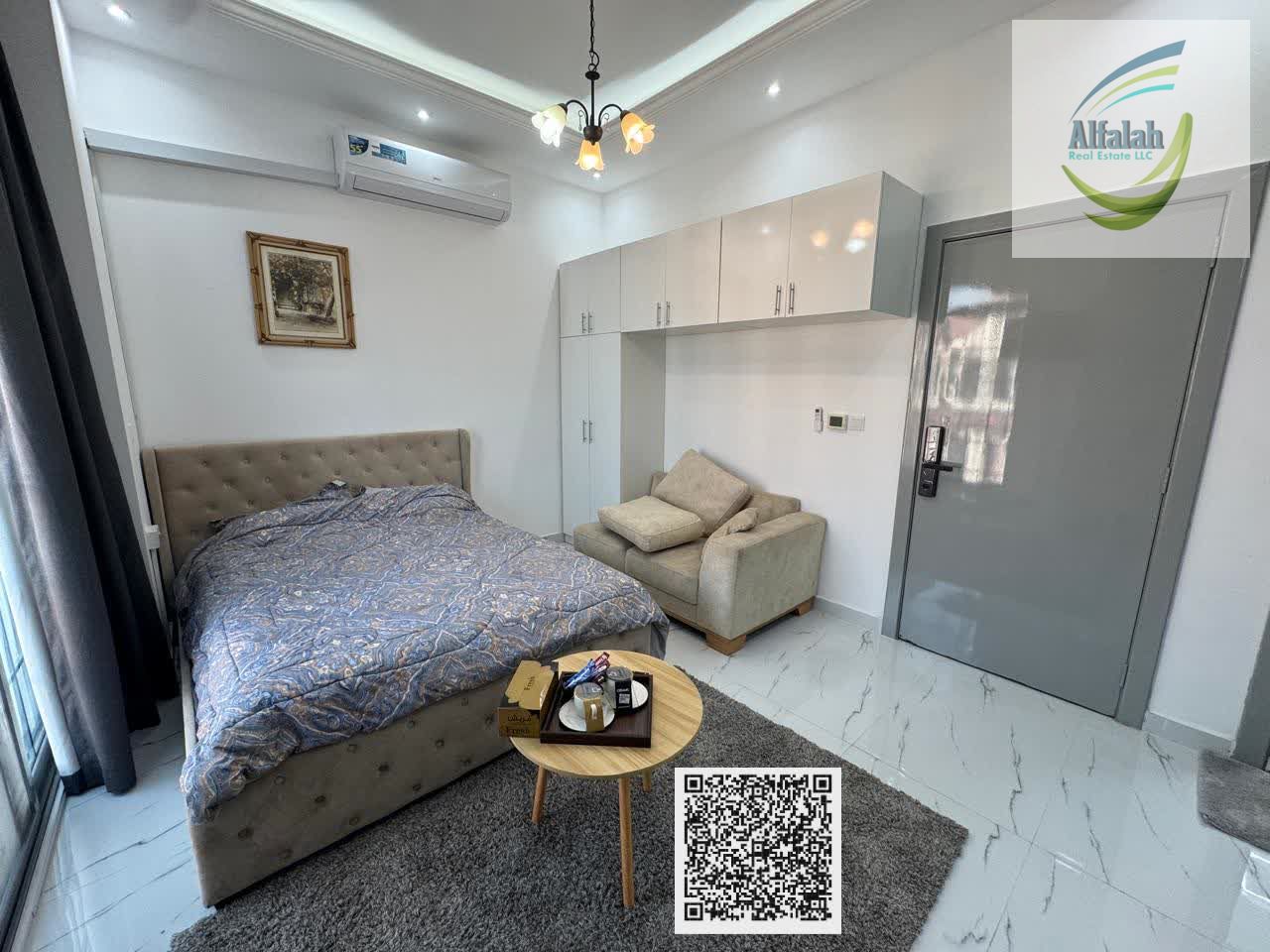 Fully Furnished Studio | Balcony | Erica 2V Uptown Ajman | AED 2,500 Monthly