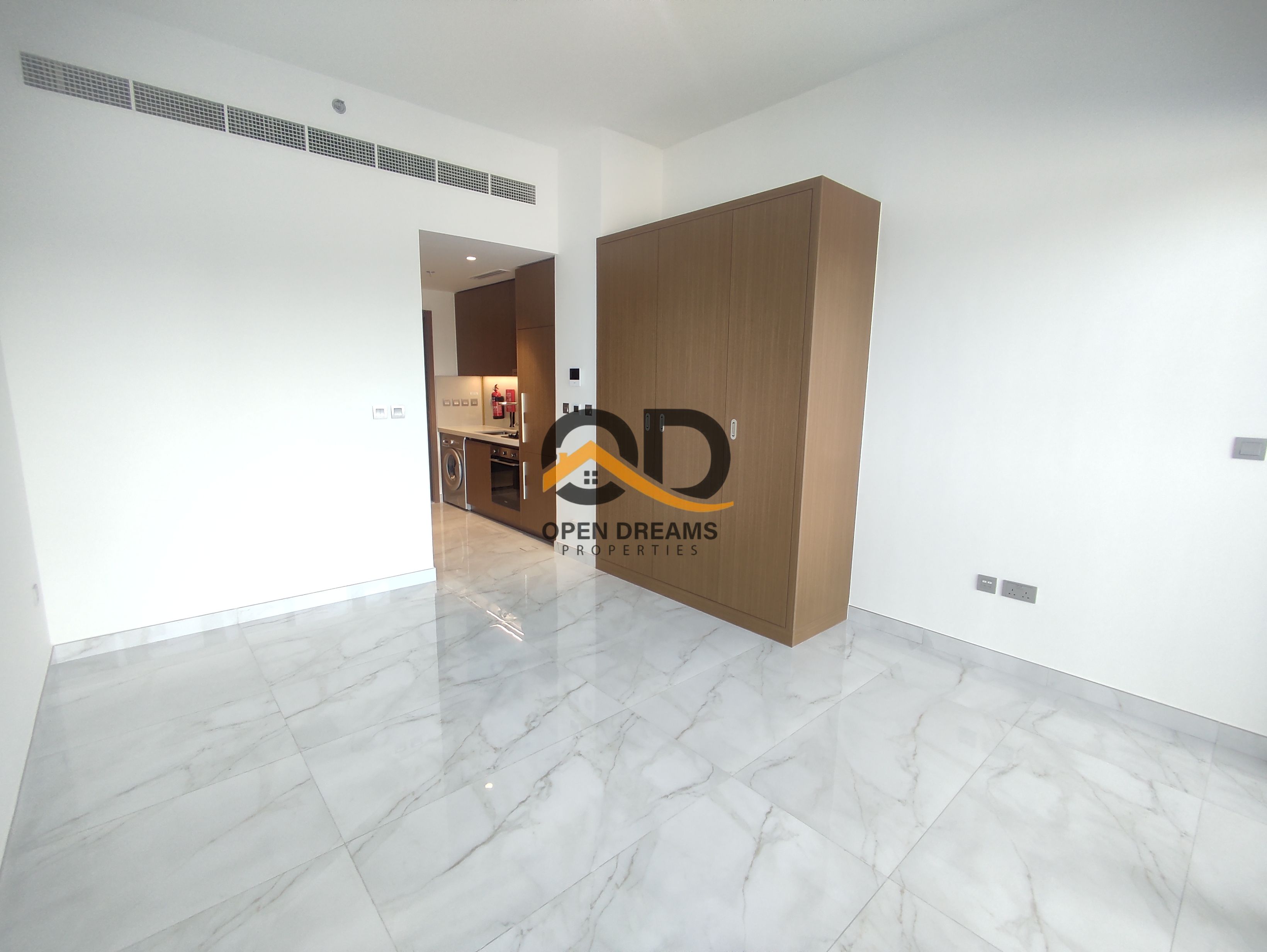 Spacious Studio Apartment in 48k 4 payments in Azizi Mirage