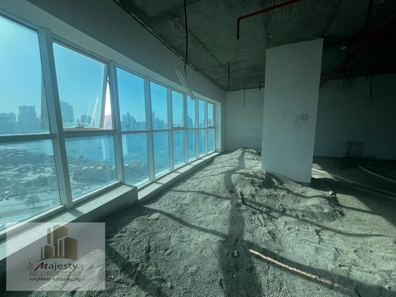 For sale: 3 offices with spacious areas and a sea view in Al Majaz 2, Sharjah, in one of the best office towers in Sharjah.