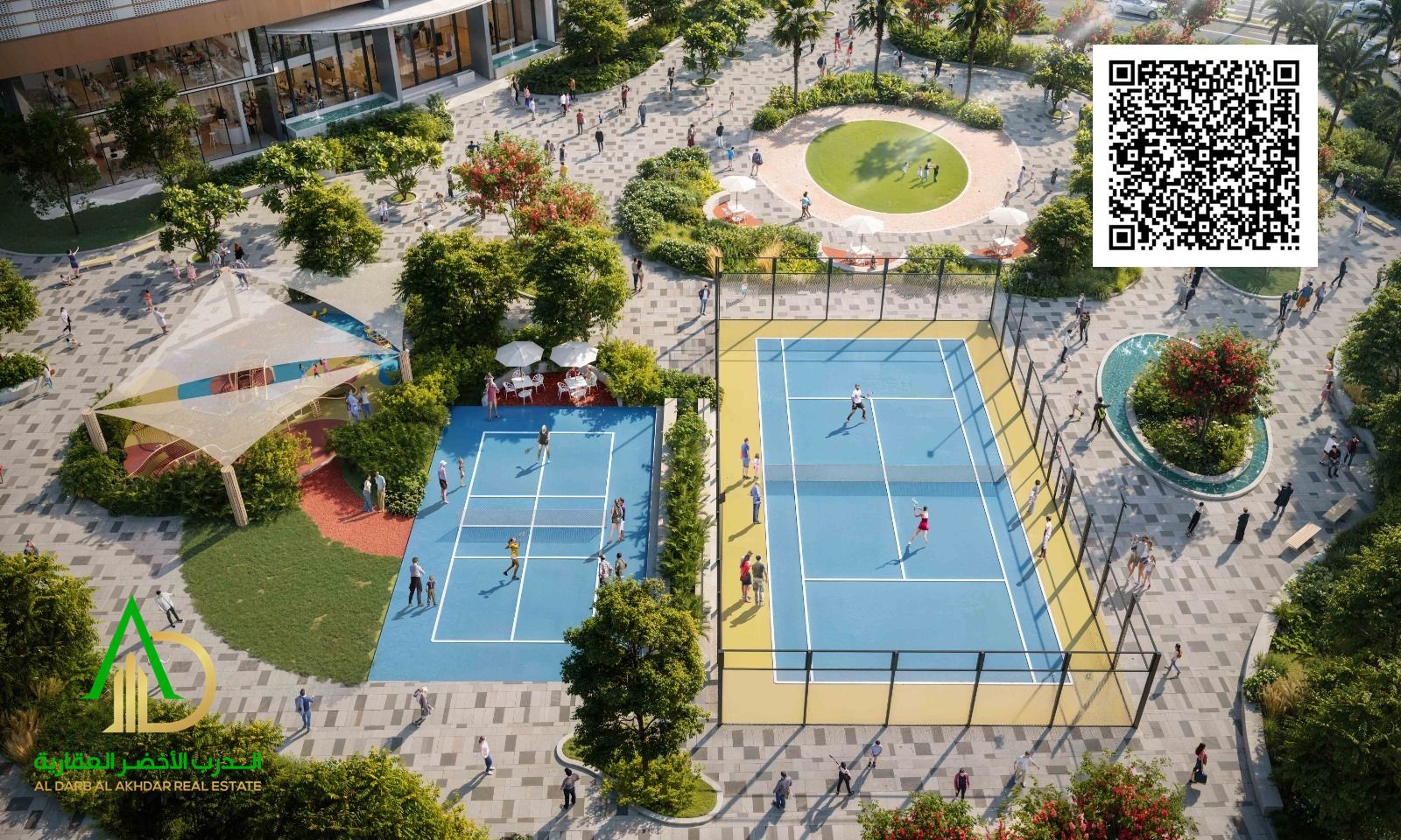 Apartment for sale in Ajman, one bedroom and living room, in the Tiger Downtown Ajman project in the Al-Aliya area. The project is a fully integrated