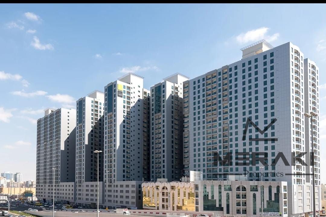 Apartment for sale with 2 bedrooms and a living room, open view in City Tower Ajman at a bargain price