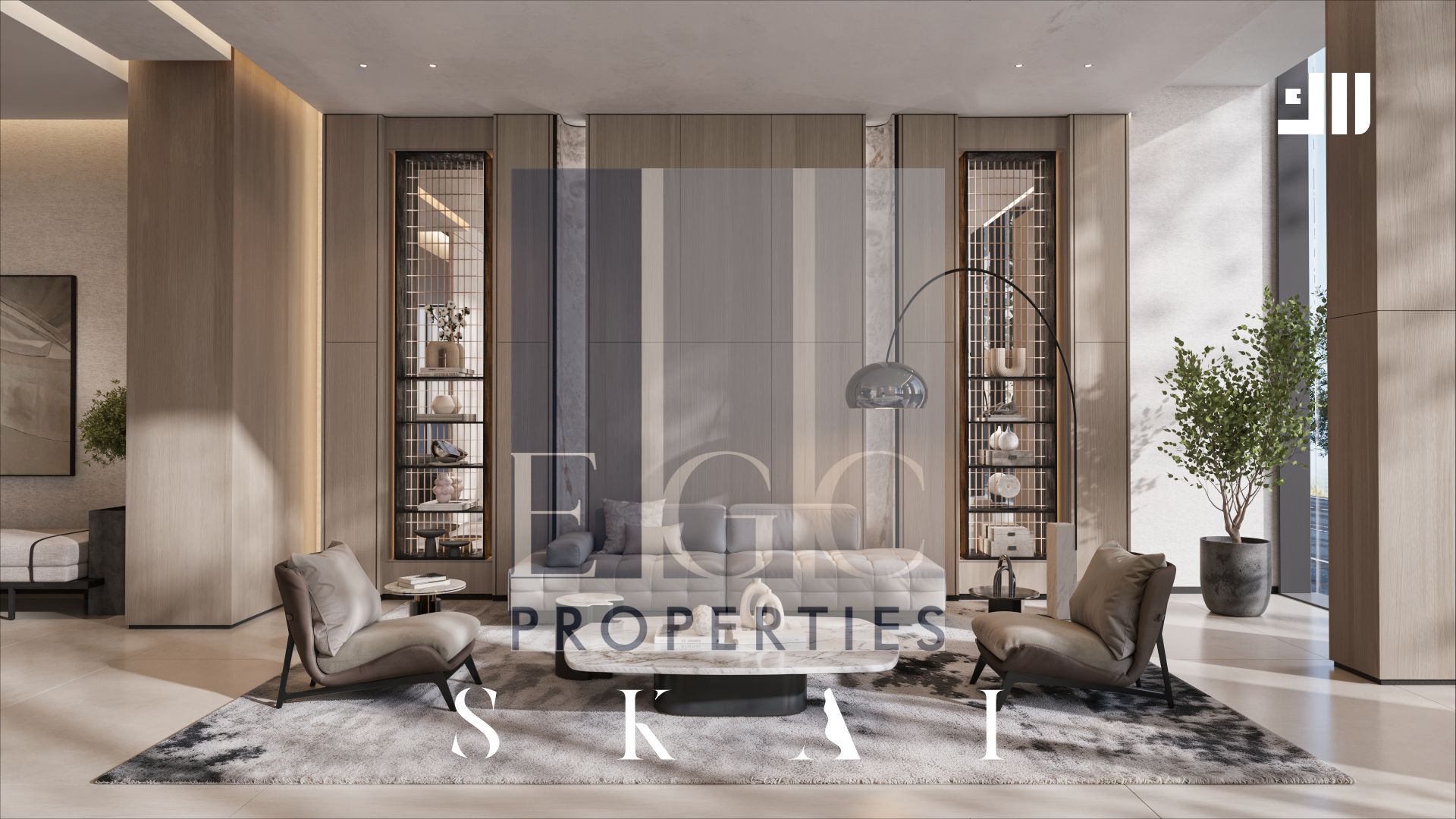Sea View 1 Bedroom Corner Apartment | Skai Tower, Mina Al Arab