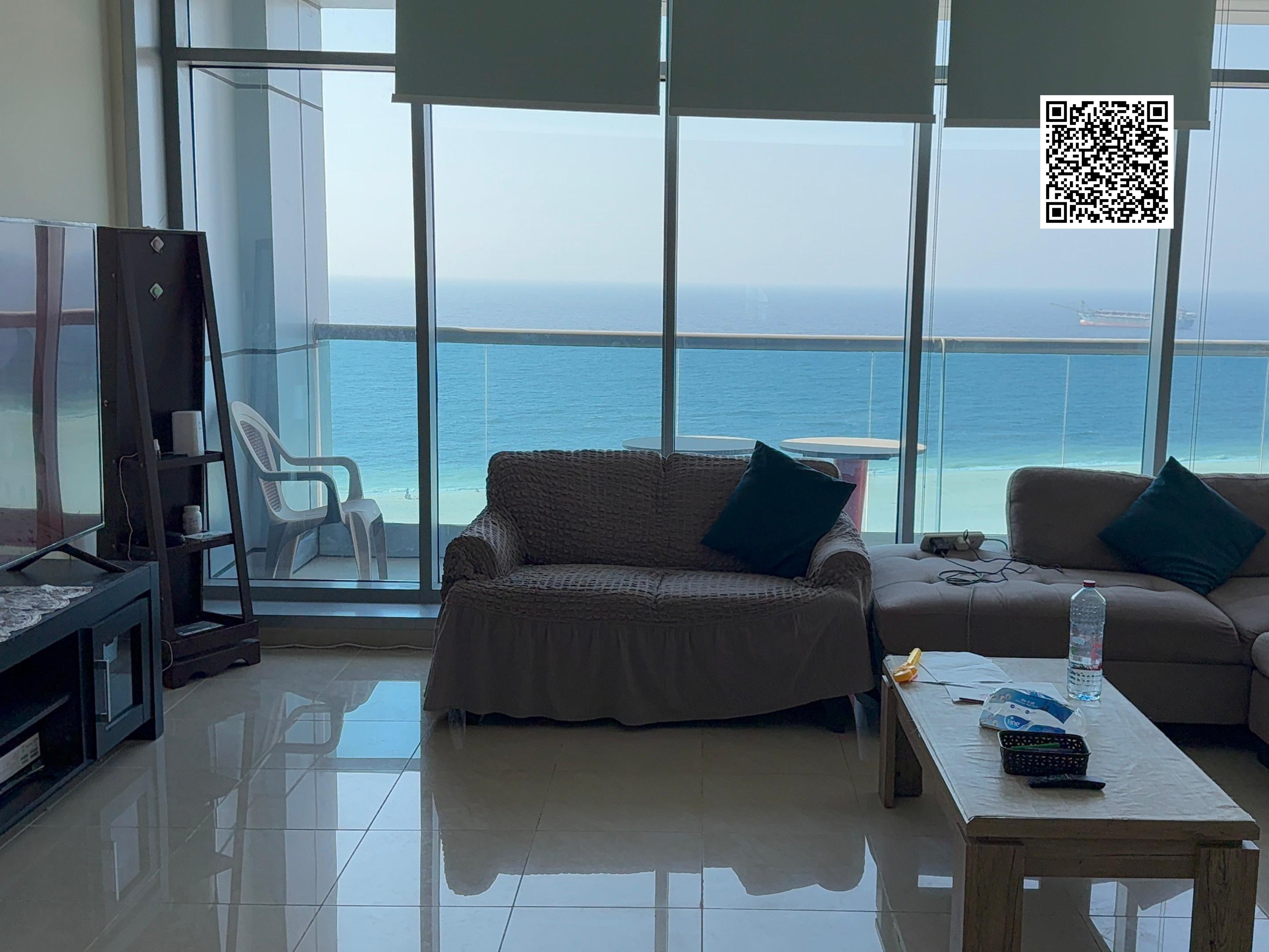 Charming 2 BR at Ajman Corniche Residences - Sea View & Balcony