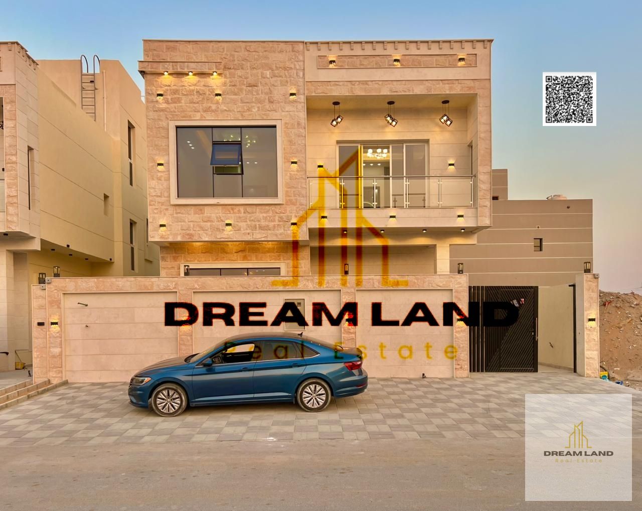 Including registration fees, Amazing villa 5 master bedrooms with built in wardrobes and rooftop, now for sale in a good price in upscale area
