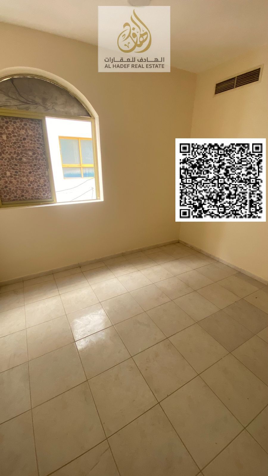For rent in Ajman: a one-bedroom apartment with a living room, bathroom, and separate lounge. Central air conditioning with distribution system. Locat