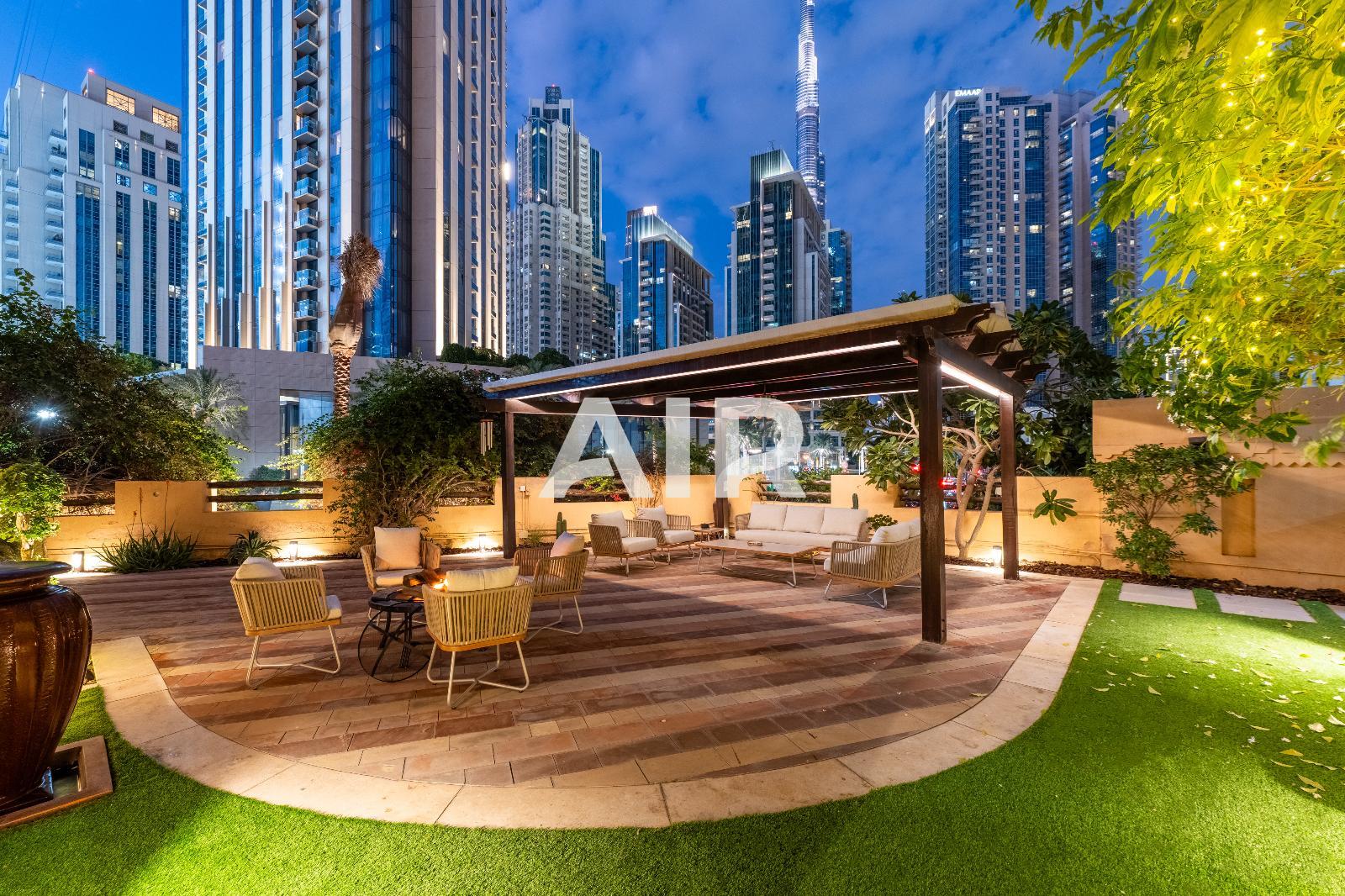 Huge Garden | Burj Khalifa View | Luxury