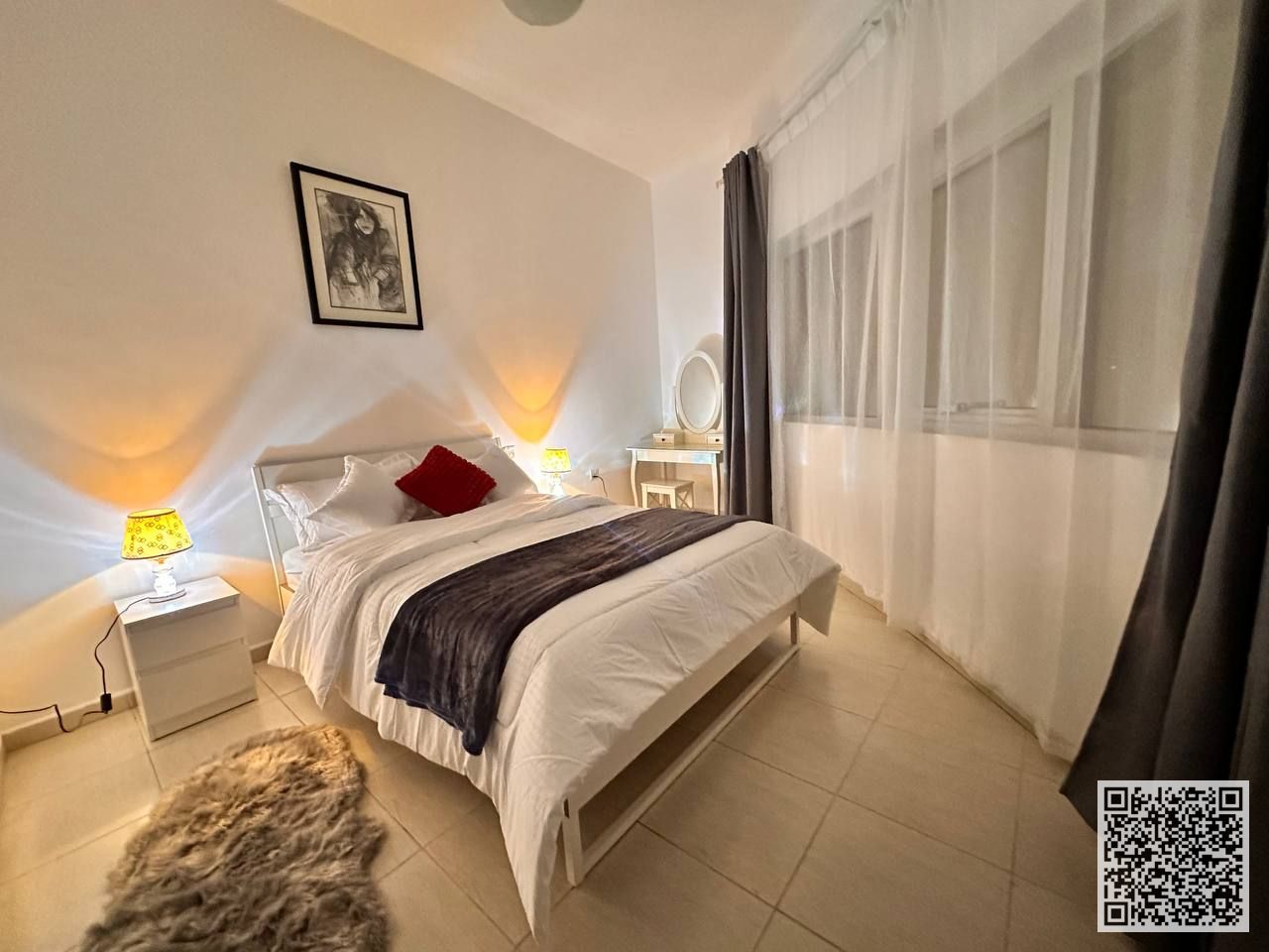 Luxury apartment for monthly rent - one bedroom and a hall with a balcony open view, fully furnished new super deluxe furniture, with a fully equipped