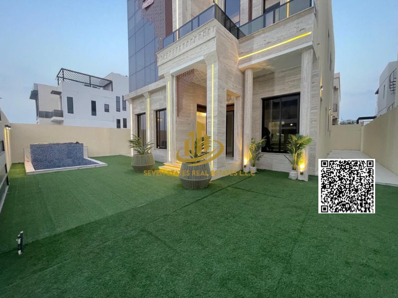 Luxury villa for sale in Al Alia – Strategic location directly on Sheikh Mohammed Bin Zayed Road An exceptional opportunity to own a distinctive vill