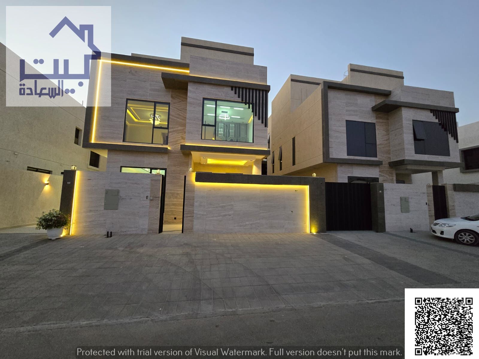 Elegant modern villa with pool in Al Yasmin area - Ajman: 2 floors + roof, 5 bedrooms, air conditioning available, close to Sheikh Mohammed Bin Zayed