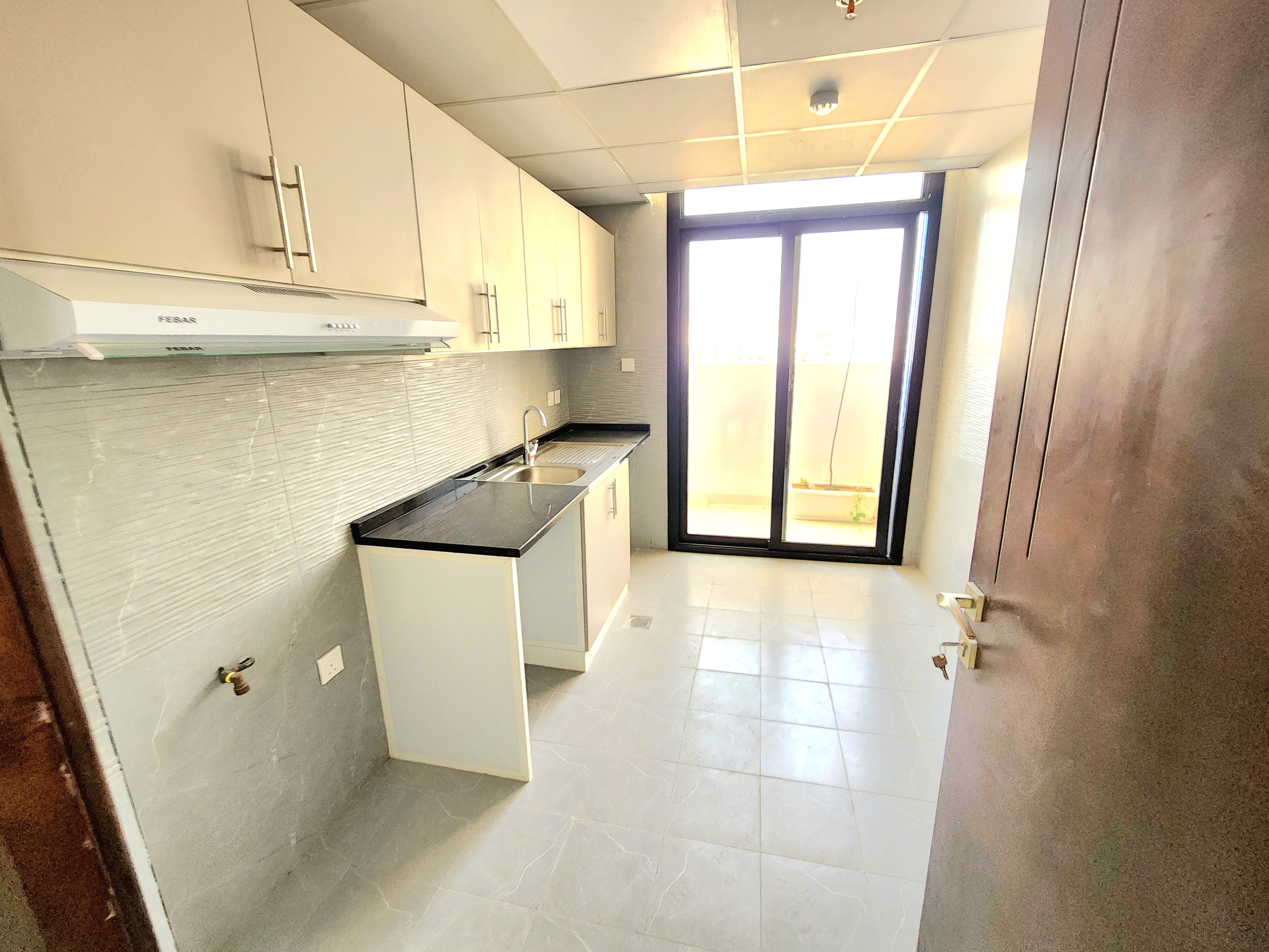 Brand new 2bhk with 3 bath balcony in the kitchen