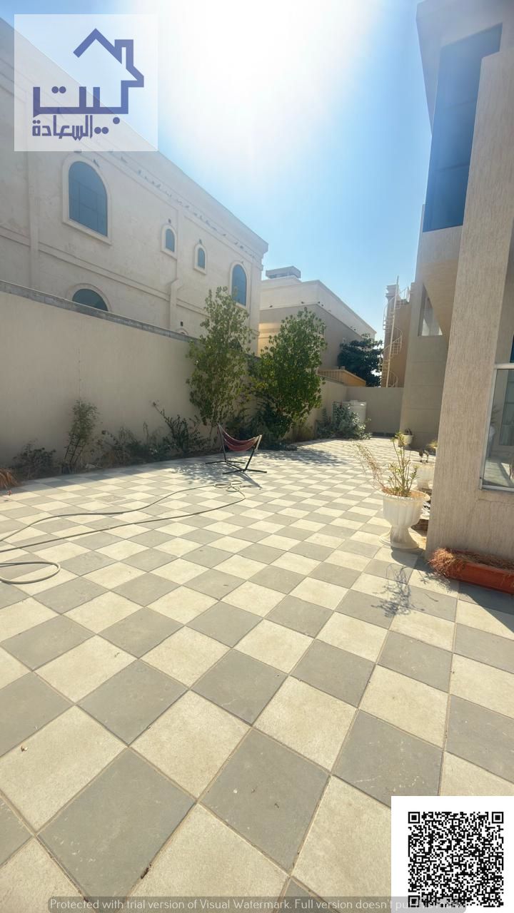Villa for rent in Al Yasmeen – Ajman, Emirati area, with citizen electricity. **6000 sq. ft. ** + large yard, close to Sheikh Mohammed Bin Zayed Road.