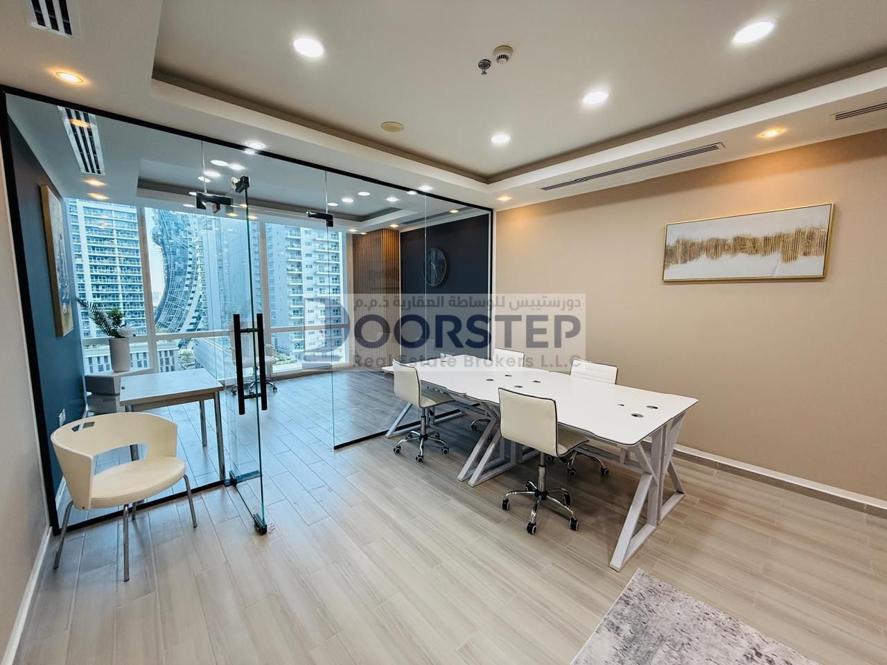 Fitted Office With Glass Partition Prime Location multiple options available