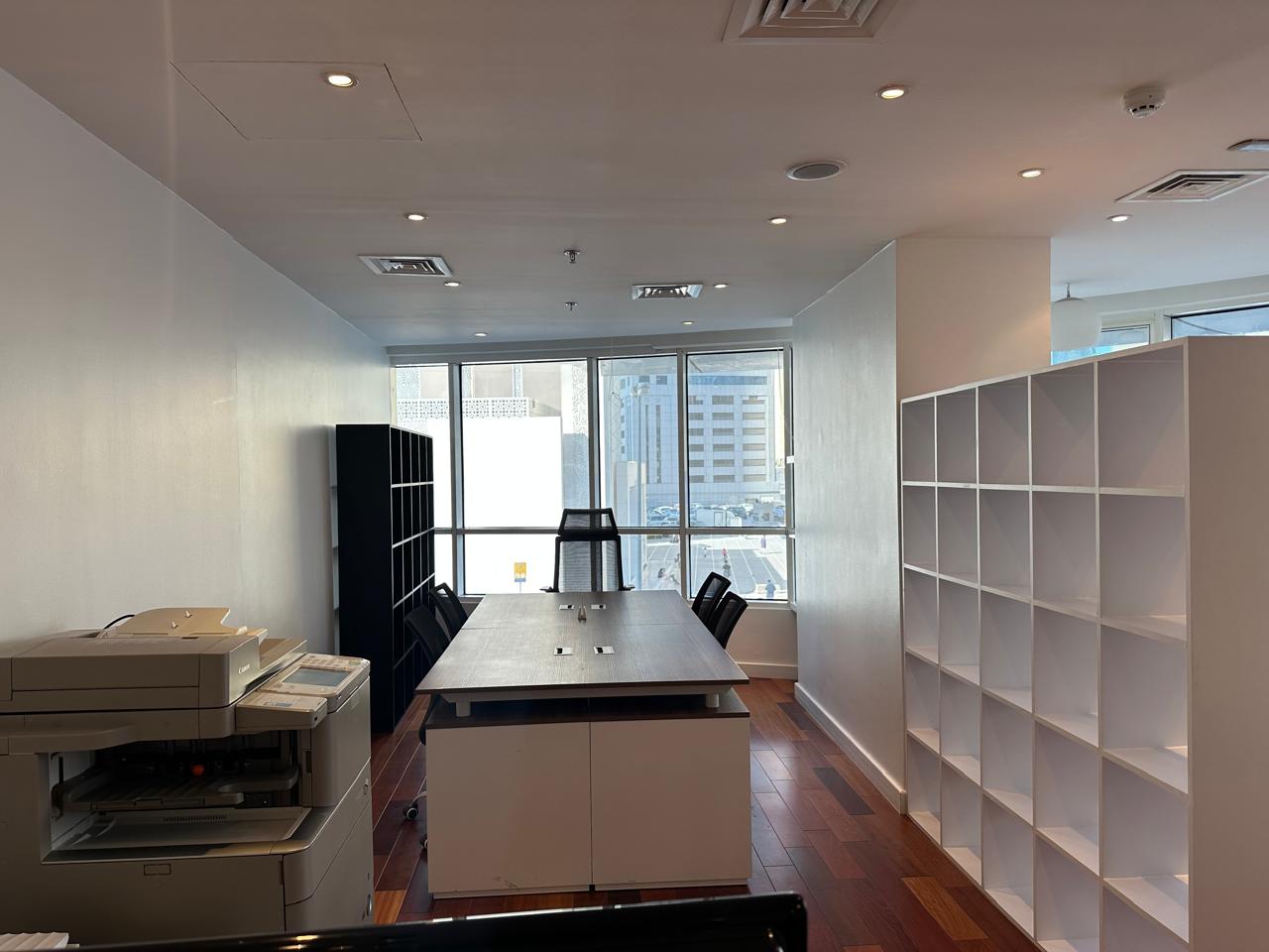 Furnished Office for Annual Rent in Al Qasba, 750 Sqft, Free Chiller, Free Parking, Prime Location with Easy 4 Payments