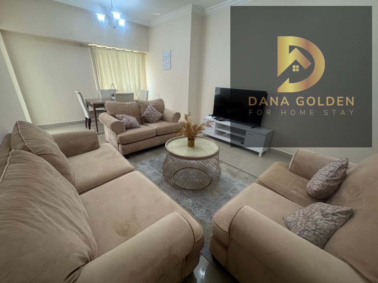 Available from today, second tenant, two bedrooms, living room, maid's room, three bathrooms, two balconies, sea view
