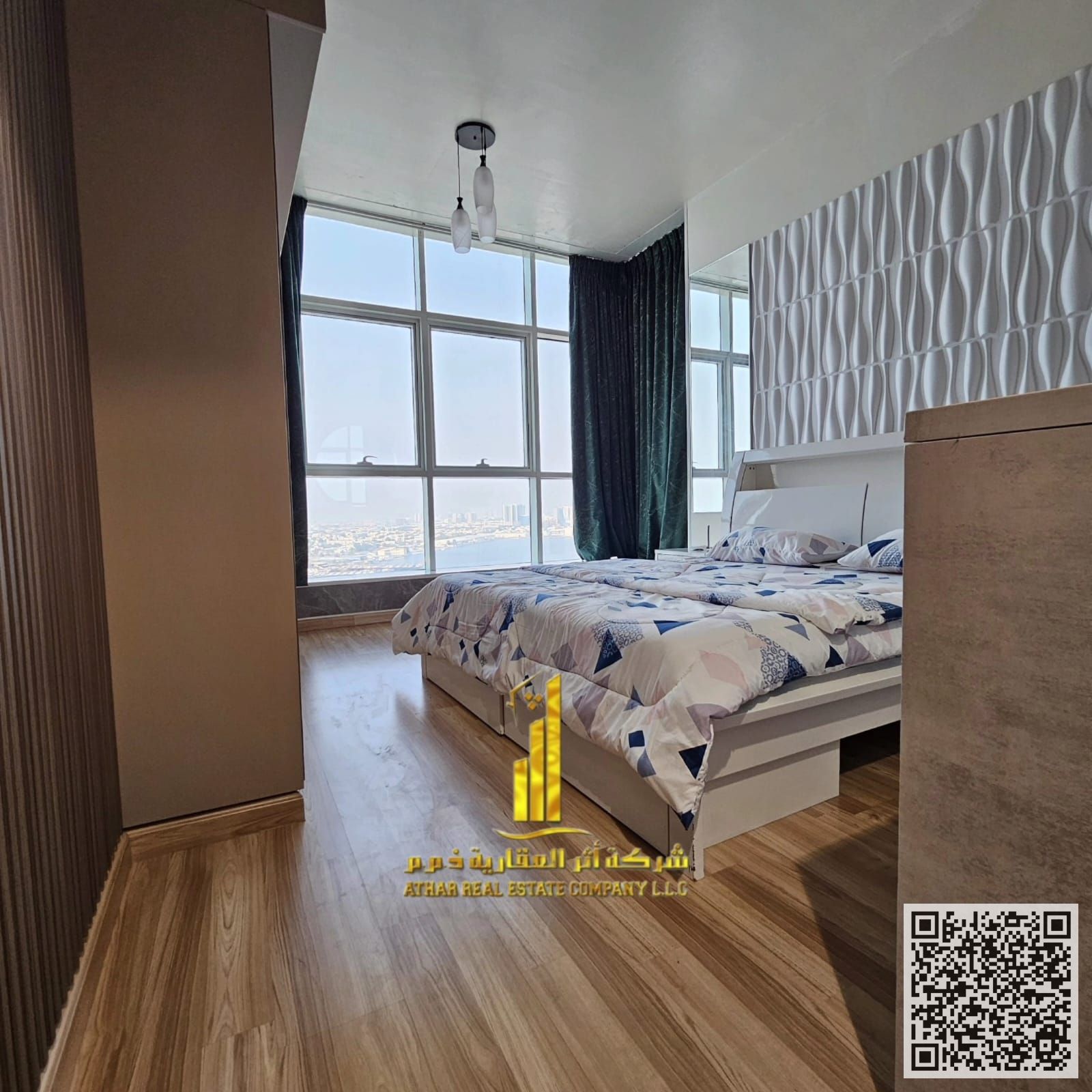 For those seeking excellence, here is the finest, fully furnished two-bedroom apartment in Al Waha Towers, Rashidiya 1, Ajman. Enjoy a comfortable st