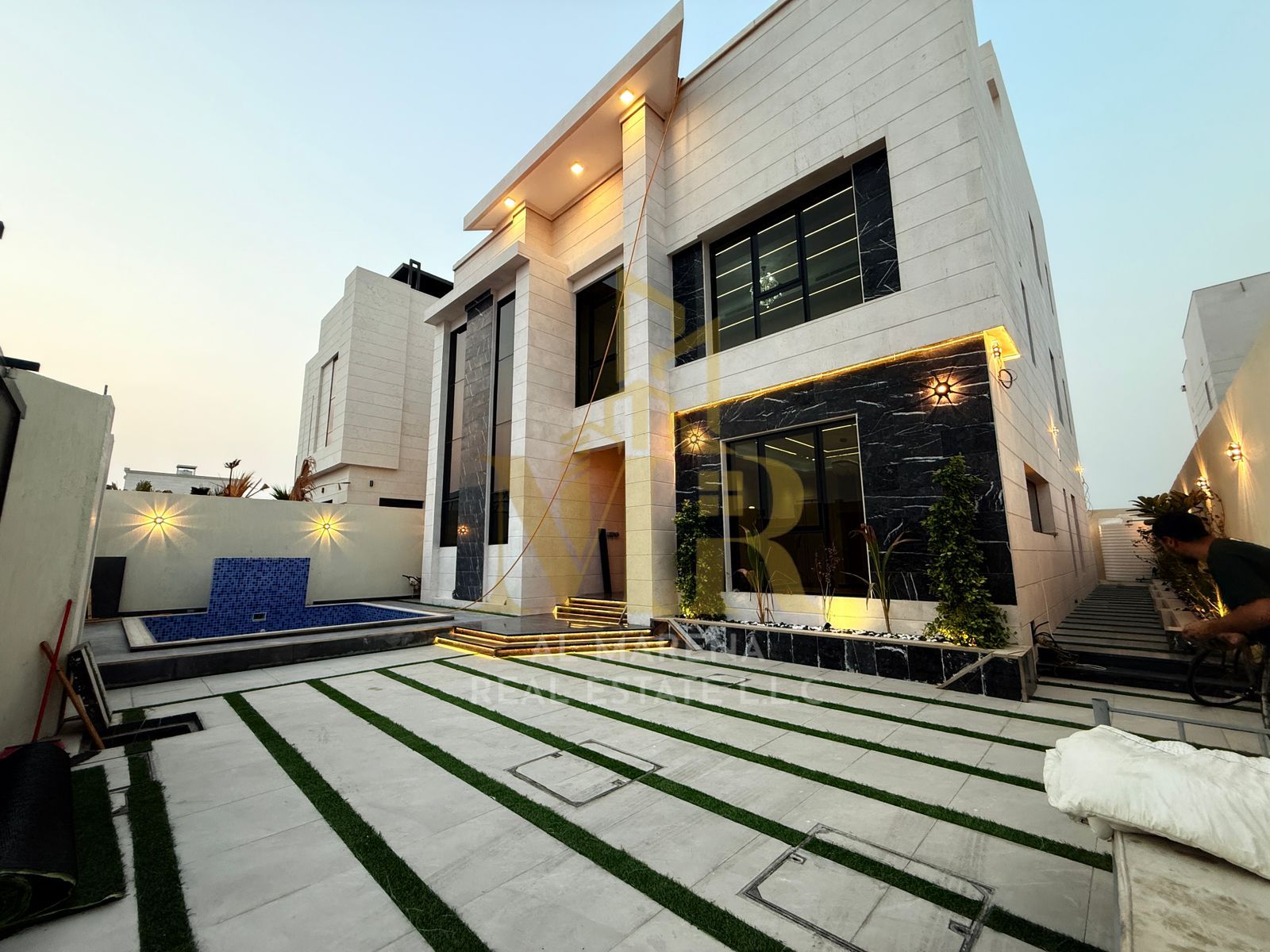 A villa with high-end finishes and built-in wardrobes, featuring a smart layout that maximizes privacy and ease of movement within the home.