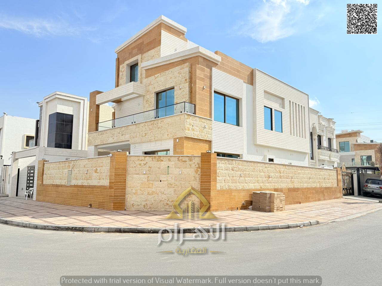 A villa with excellent finishing, located on a corner lot with two street frontages in one of Ajman's most prestigious areas. Price is negotiable, and