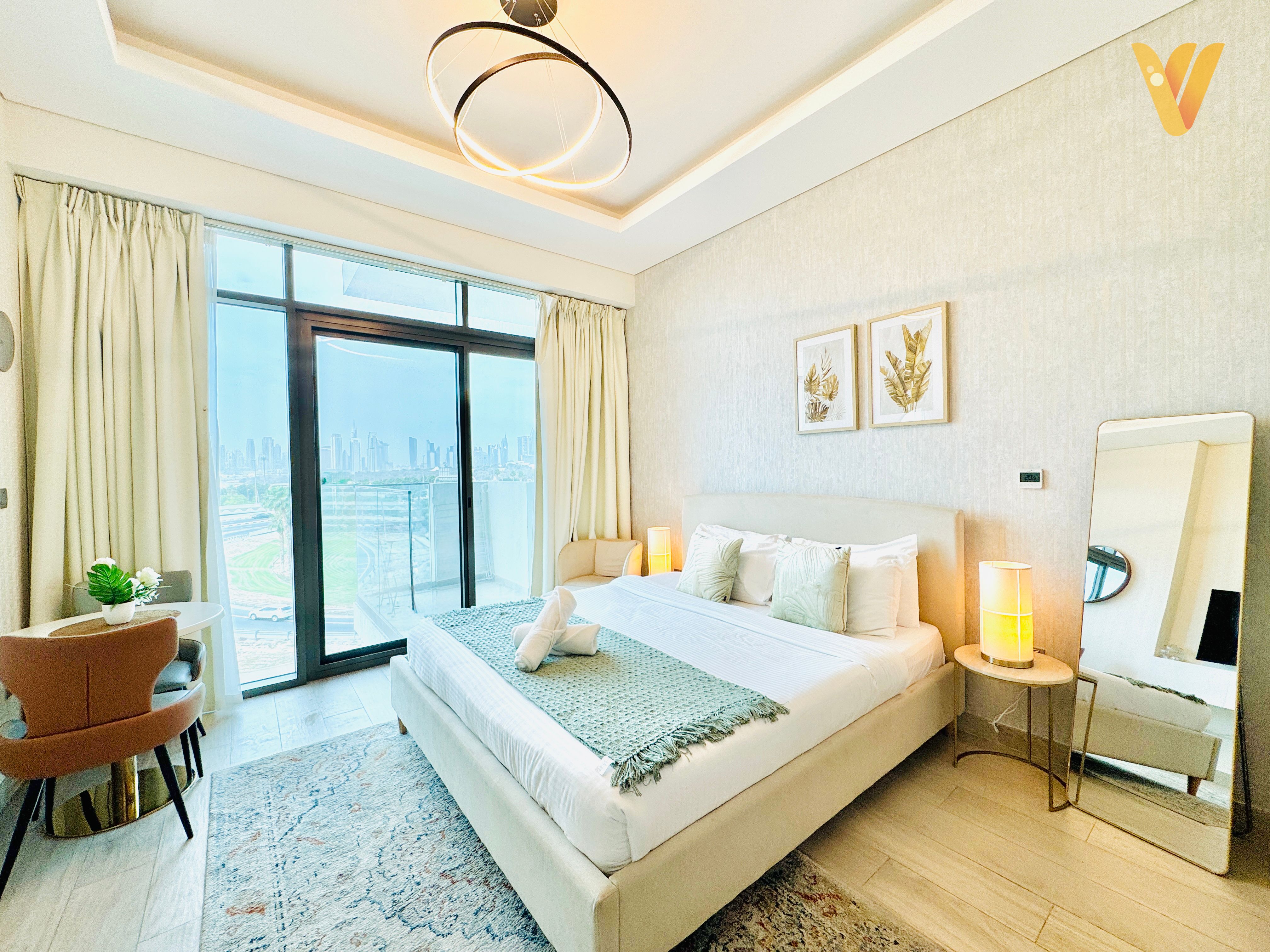 Studio | Best Skyline & Burj View | Jaddaf | All Inclusive | 12 Cheques