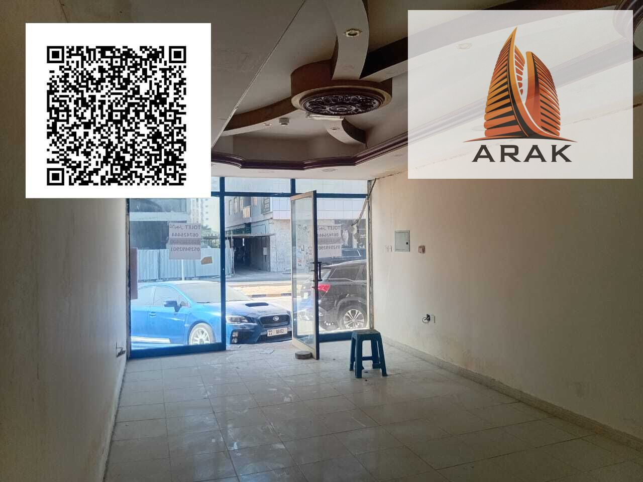 For Annual Rent: Commercial Shop in Al Rawda 1 – Ajman A commercial shop is available for annual rent in Al Rawda 1, Ajman, with a total area of 500