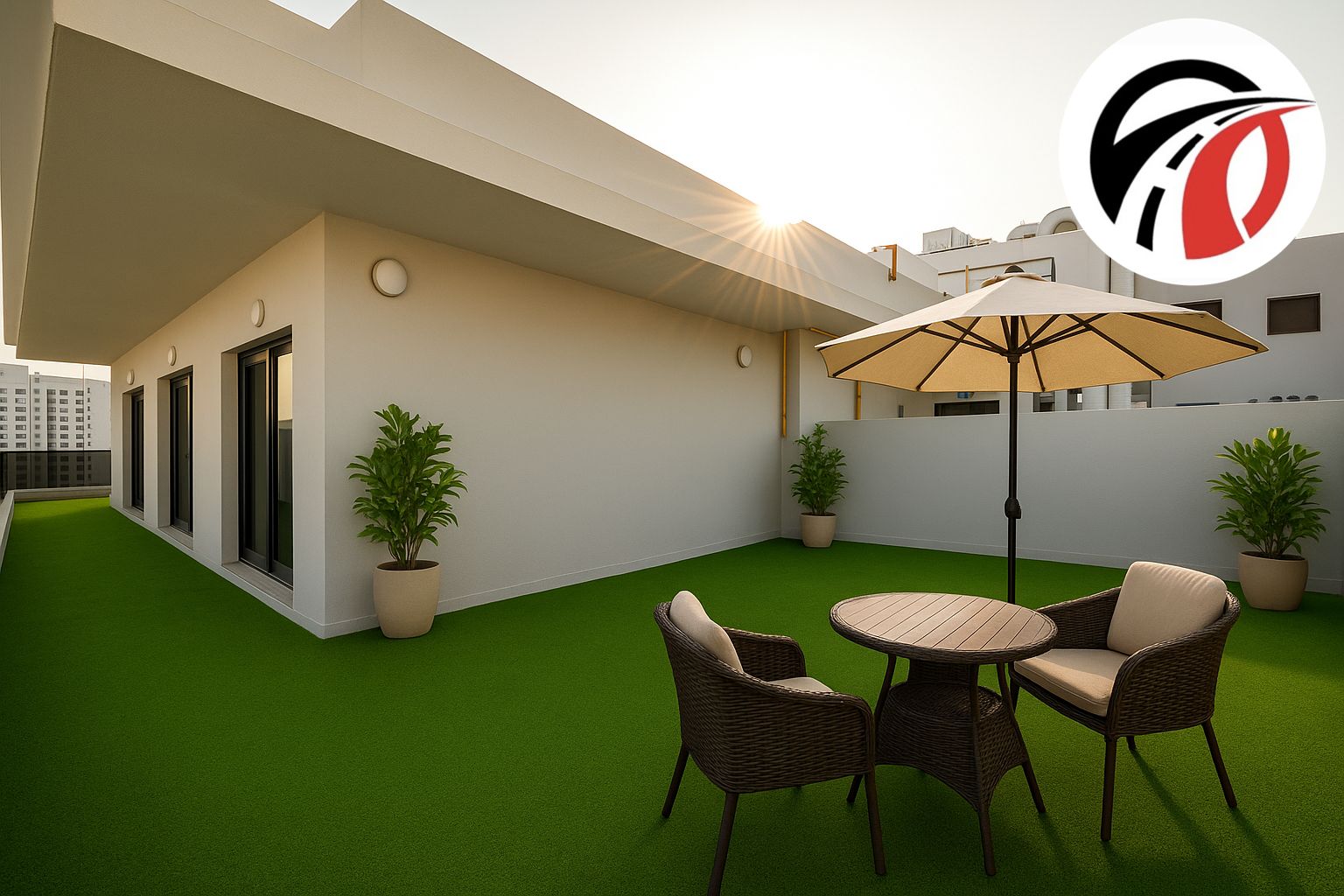 Brand new 3bhk+ maidroom penthouse with spacious terrace in arjan