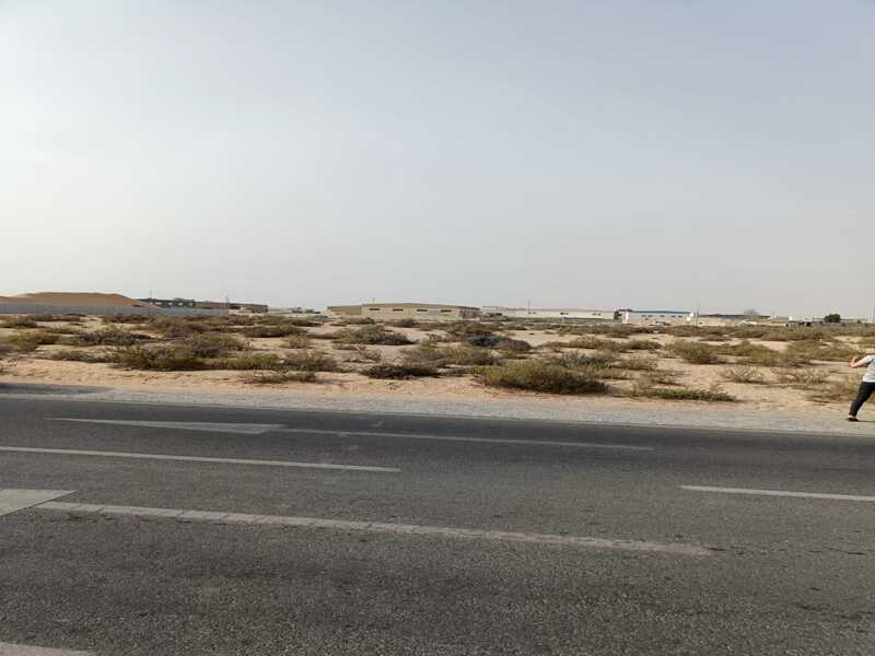 Land for sale in Al Sajaa area, 62,000 sq ft, prime location
