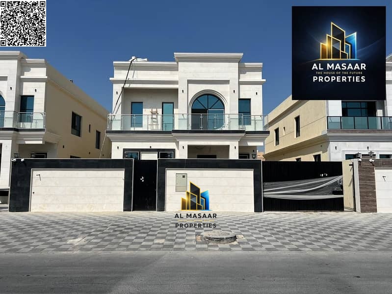 Villa for sale in the heart of Ajman, close to all amenities, ready to move in, freehold ownership for all nationalities.