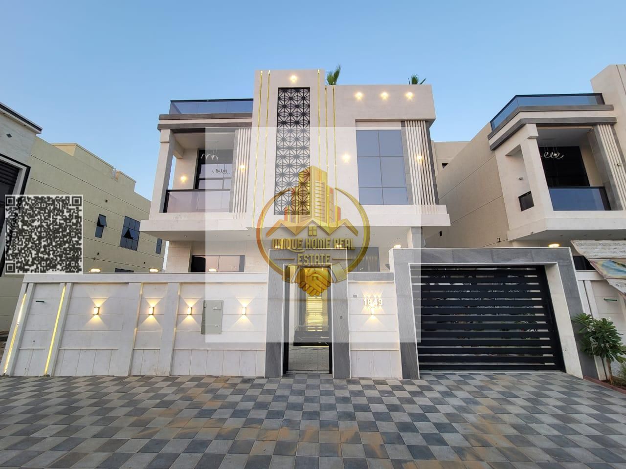 Two-story villa with a rooftop terrace, Elevator at a special price, directly behind services.