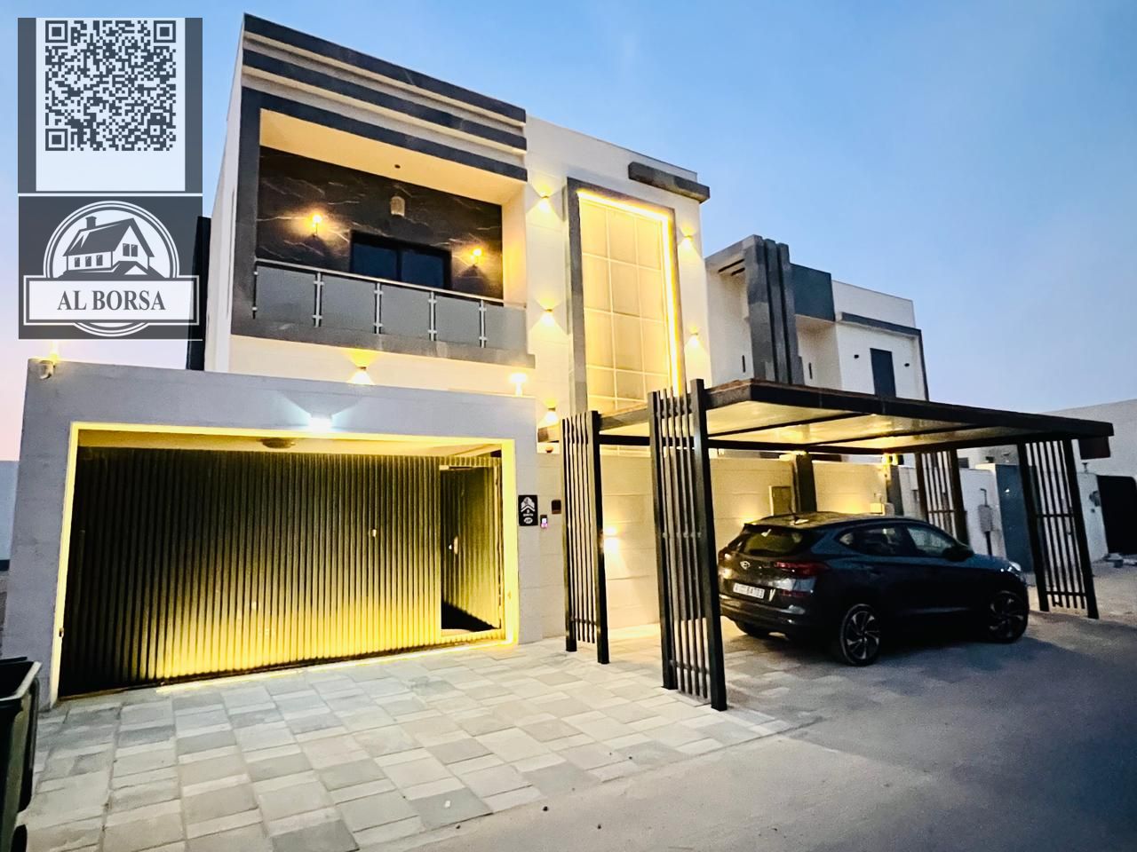 Furnished villa for rent in Al Bahia | 5 master bedrooms | Majlis and 2 living rooms | Maid's room | 7 bathrooms | AED 130,000 – 4 installments