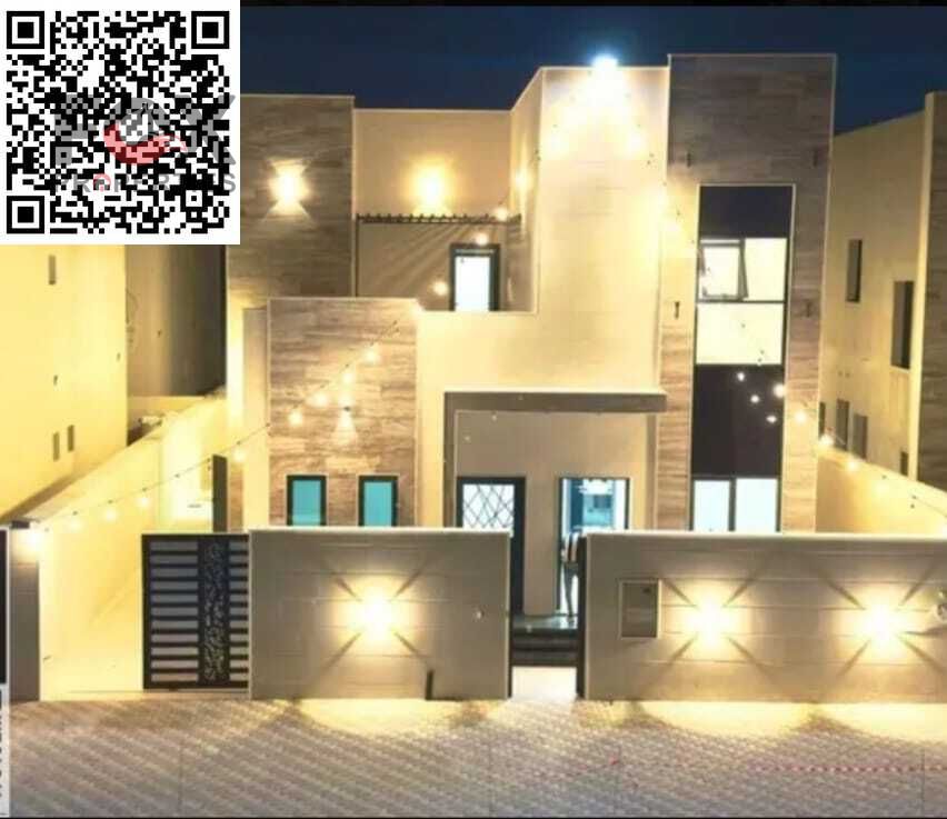 Brand new 4-bedroom detached villa for rent in Al Zahia, within the Abu Khalifa residential complex, with maid's room, storage room, and a prime famil