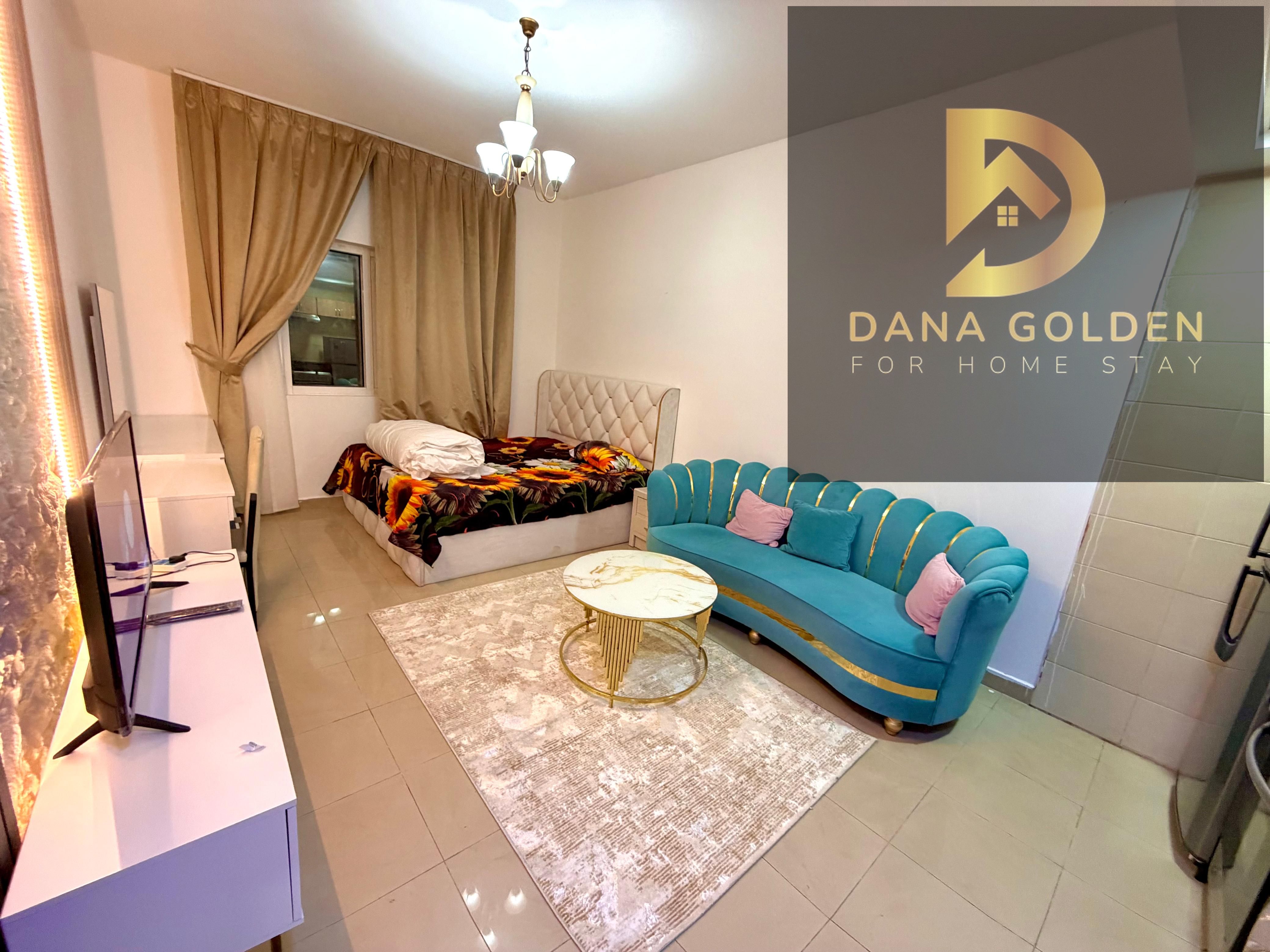 Studio apartment for rent in Al Majaz, excellent furnishings, spacious.