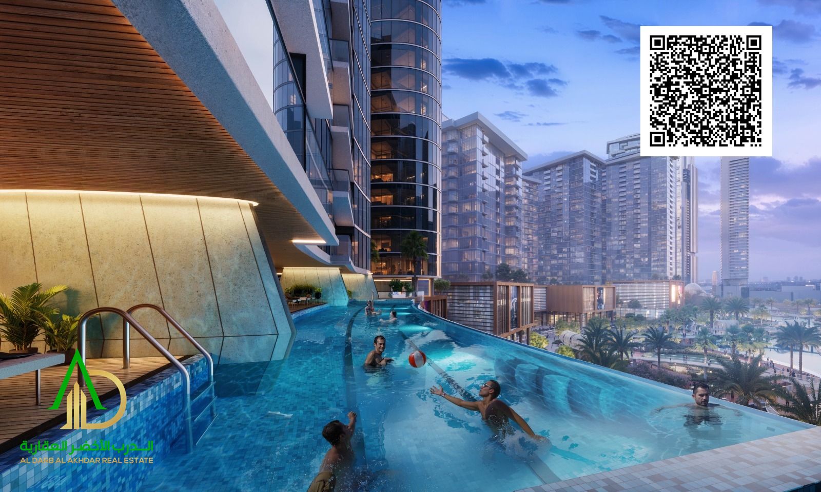 Studio apartment for sale in Ajman, in the Tiger Downtown Ajman project in the Al Alia area. The project is a fully integrated city with exceptionally