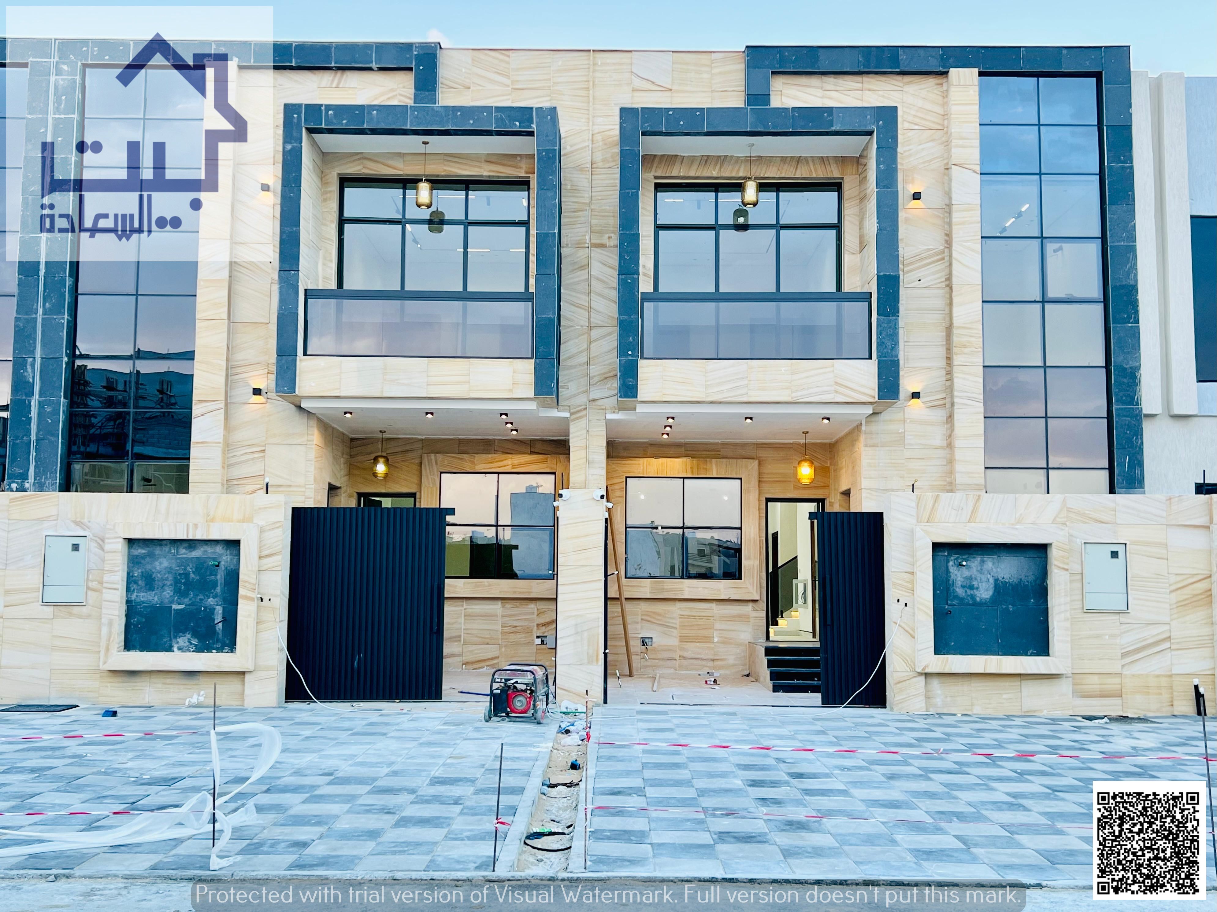 Townhouse for rent in Al Helio 2, Ajman. 5 bedrooms, first occupant, good price, negotiable, near services, easy access to Dubai & Sharjah.