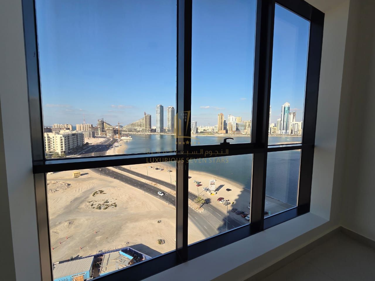 prime apartment with a full sea view in Sharafat Tower, featuring spacious layout and excellent specifications.