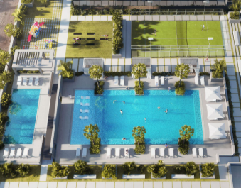 Corner 1BR with Amenity View | Binghatti Apex JVC | Main Road | 905 sq. ft | AED 1,339,199 finished luxury