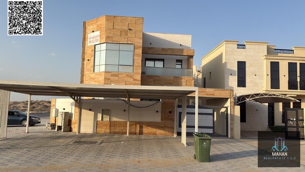 A luxurious villa situated on a corner lot, featuring a modern design, high-end finishes, and a garden, including water, electricity, and air conditio