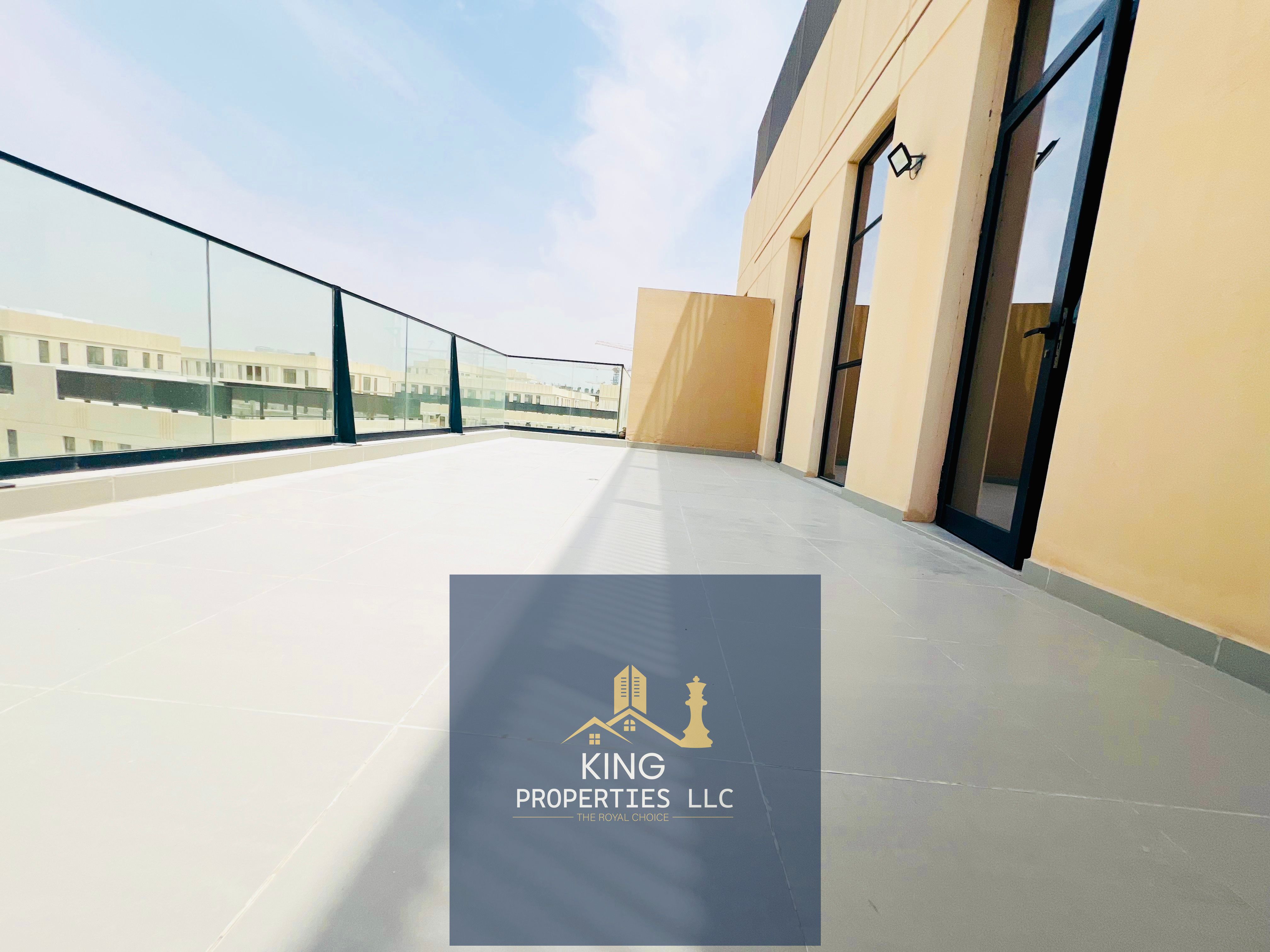 Brand new 1 bhk with big Tarees 2 Wachroom for rent Al mamsha Sharjah