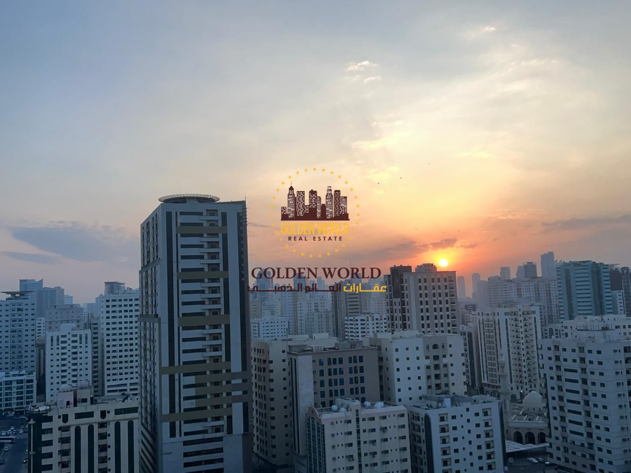 2BR apartment with parking in Abu Shagara next to Mega Mall, open view, 2 bathrooms, prime location, AED 45,000 yearly.