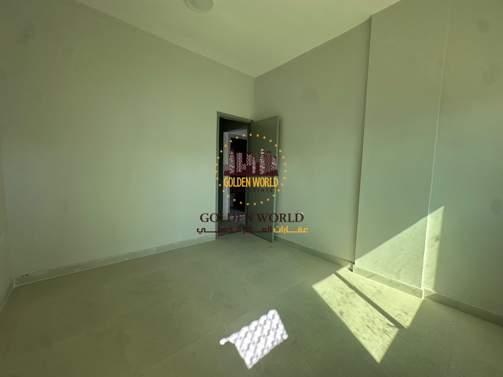 Small 1BR apartment with balcony, first tenant after renovation, strategic location, split AC, only AED 35,000 yearly.