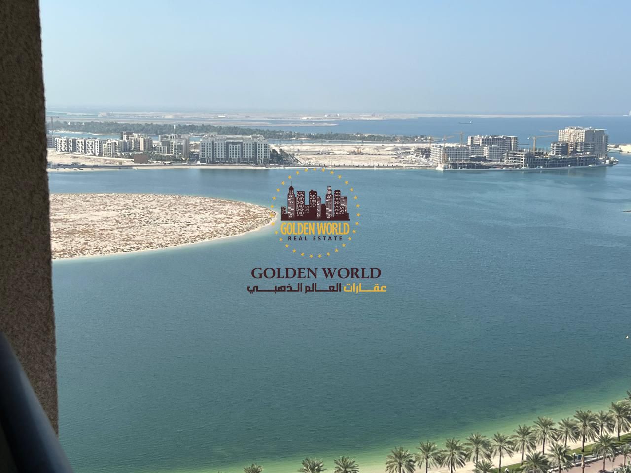 1BR apartment with 2 balconies in Al Khan Al Qasba, Sharjah, free AC, 2 bathrooms, master room, sea view, gym, pool & kids area, AED 51,000/year.