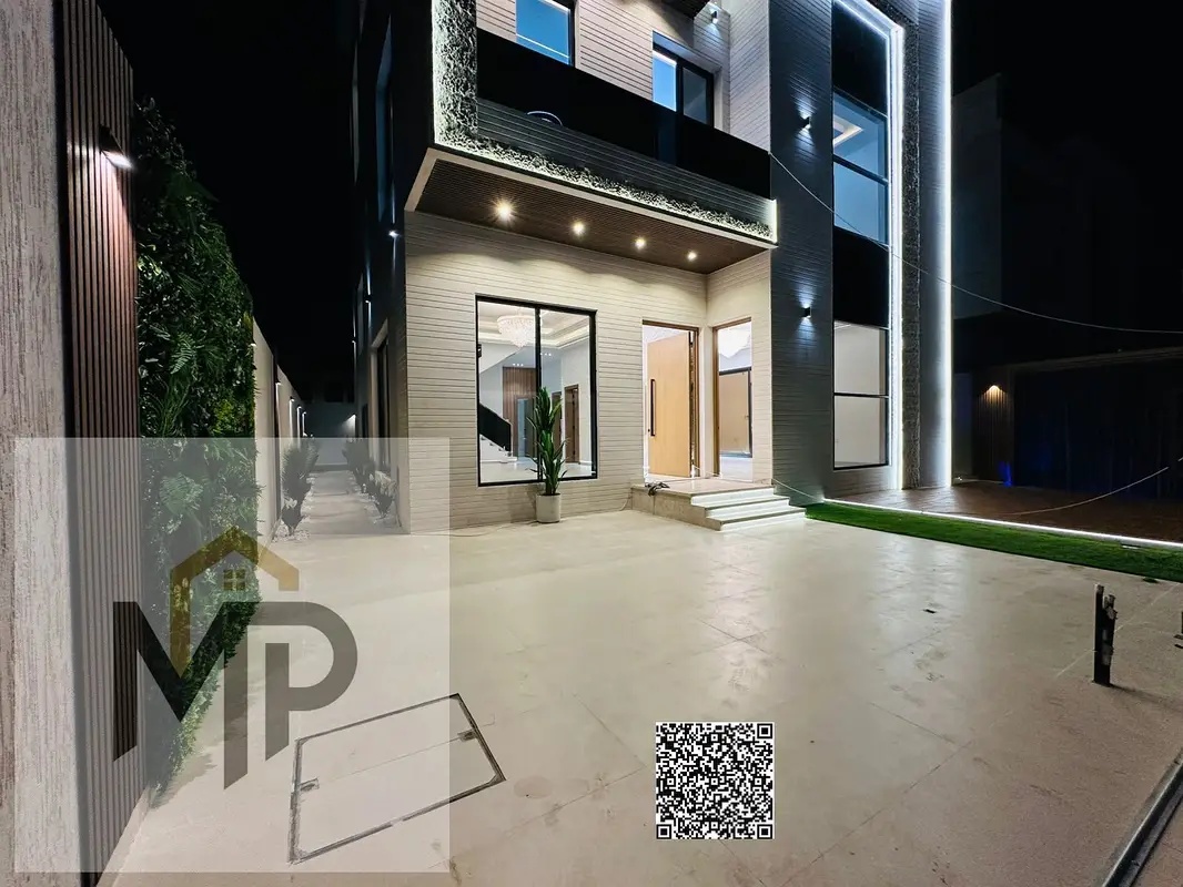 Turnkey villa, all registration fees included, on the main street, ready to move in, in one of Ajman's most prestigious areas. Freehold ownership for