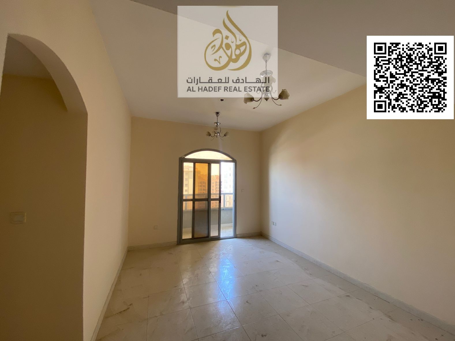 A two-bedroom apartment with a living room is available for rent in Al Nuaimiya 1, located in a prime area close to Gulfa Bridge and Al Hikma School,
