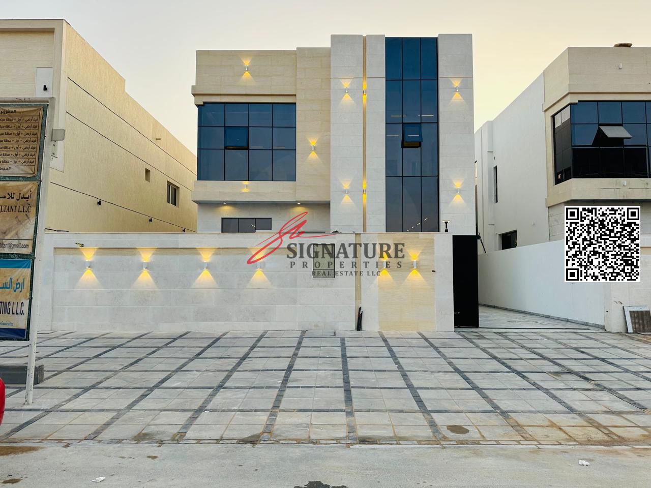 Luxury 5 Bedrooms Majlis Hall & Swimming Pool New Villa For Sale in Al Helio 2 Ajman