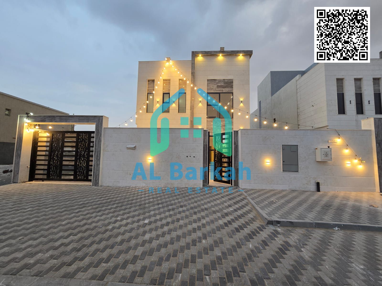 A luxurious villa for sale in Basateen Al-Zubair, combining modern design with spacious areas, located in a quiet spot close to essential services, of