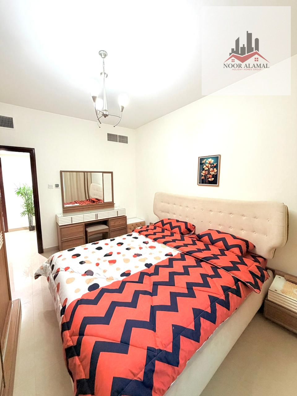 Sharjah, Al Taawun, opposite Oriana Hotel, furnished apartment with hotel-style furnishings, first occupancy. Two bedrooms,