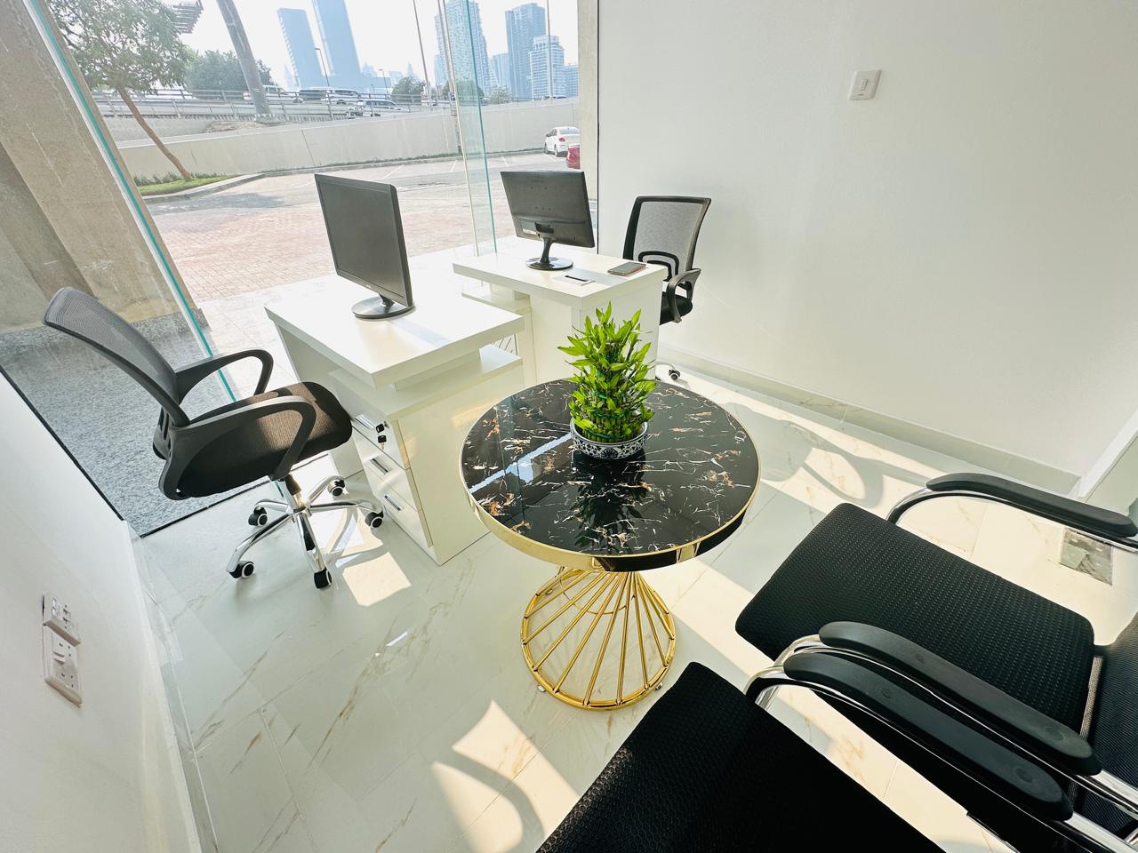 FULLY FURNISHED OFFICE FOR RENT|OFFICE FOR FREEZONE COMPANY| NO COMMISSION